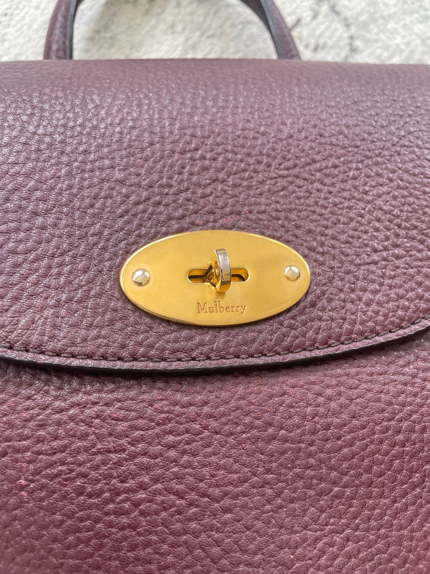 Preloved Mulberry Calfskin Bayswater Backpack, Mini