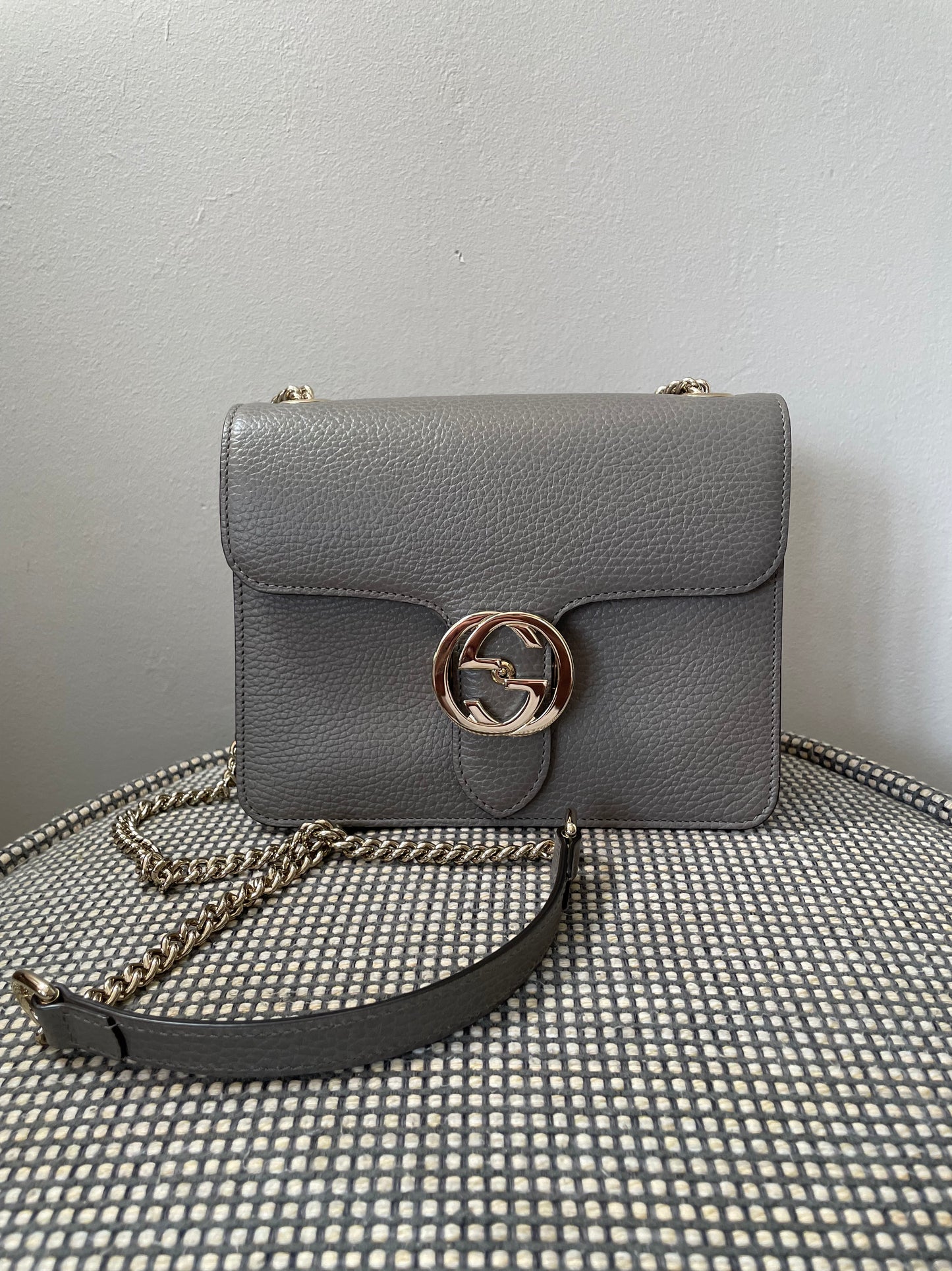 Preloved Gucci Interlocking Shoulder Bag