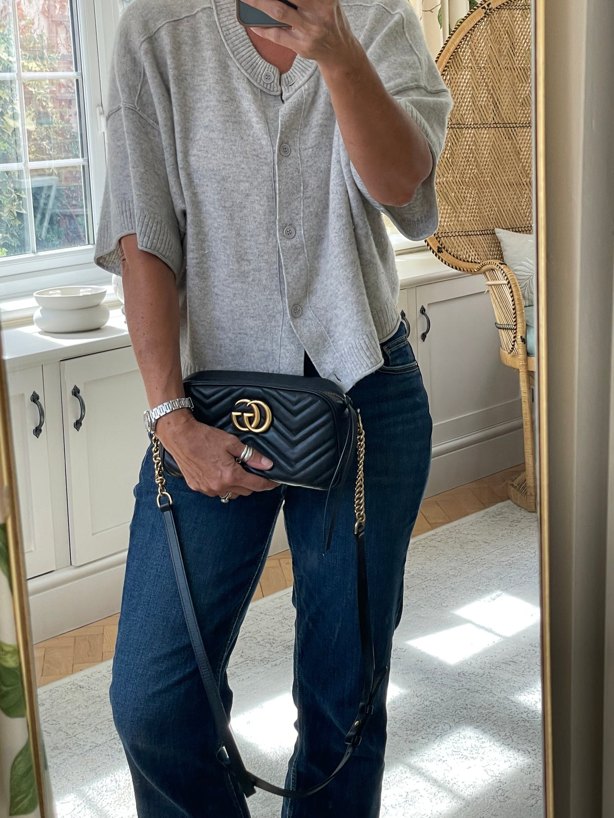 Preloved Gucci Marmont Shoulder Bag, Small