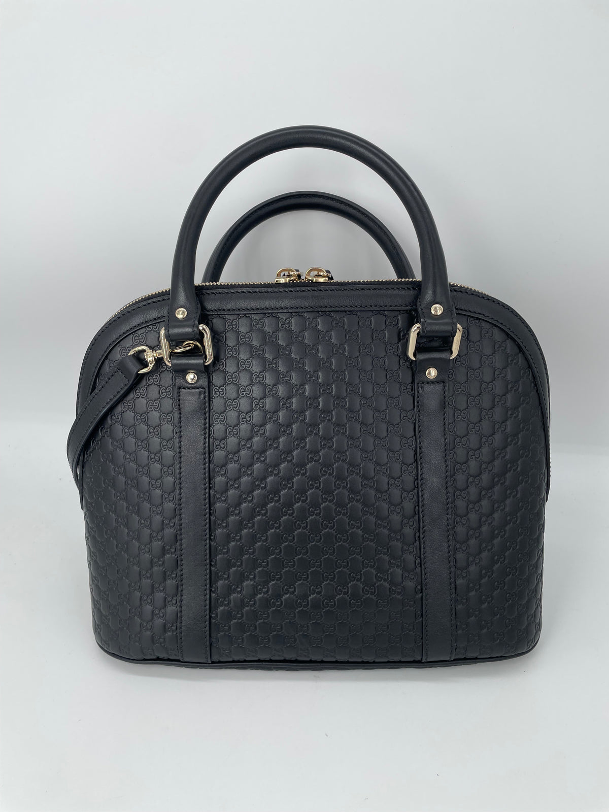 Preloved Gucci Guccissima  Dome Shoulder Bag, Medium