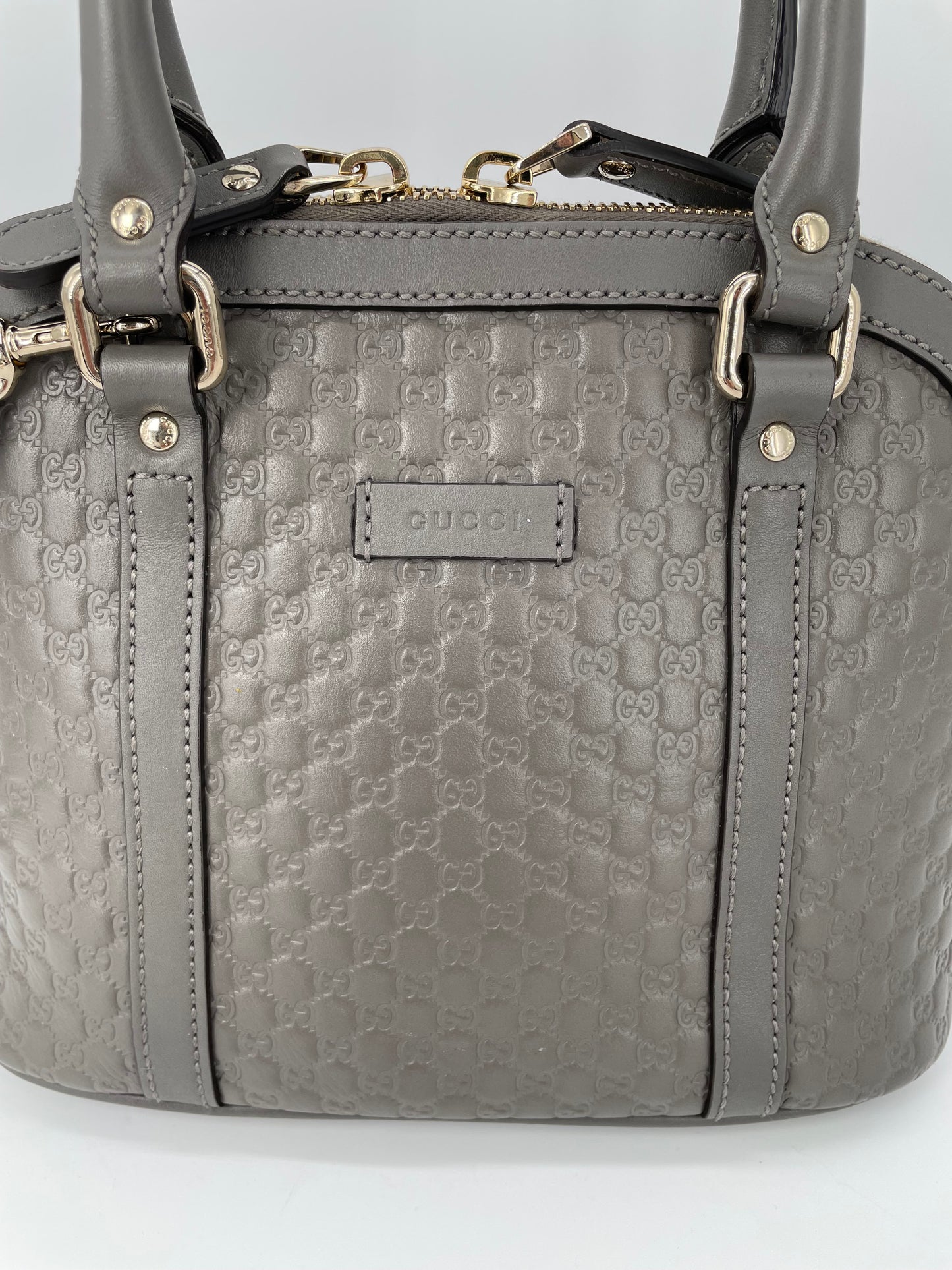 Preloved Gucci Guccissima Dome Shoulder Bag, Mini