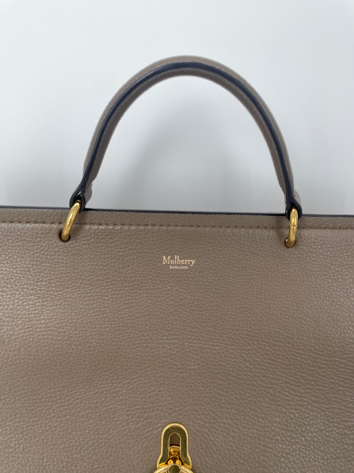 Preloved Mulberry Amberley Top Handle Satchel Bag, Large