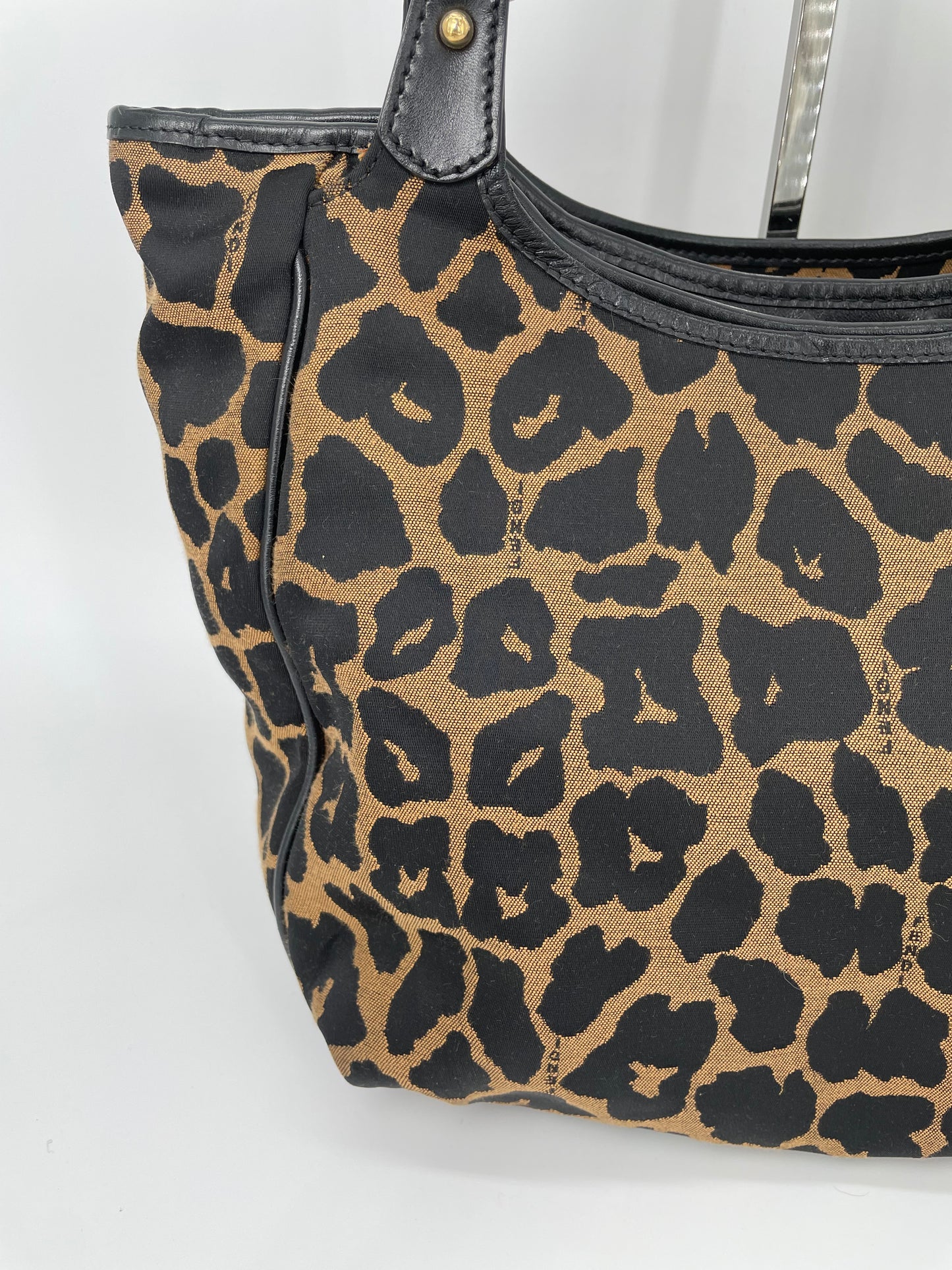 Preloved, Vintage Fendi Chef Canvas Shoulder tote bag