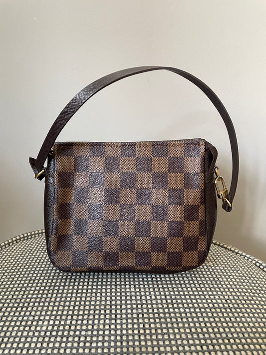 Preloved Vintage Louis Vuitton Damier Ebene Trousse Makeup Pochette