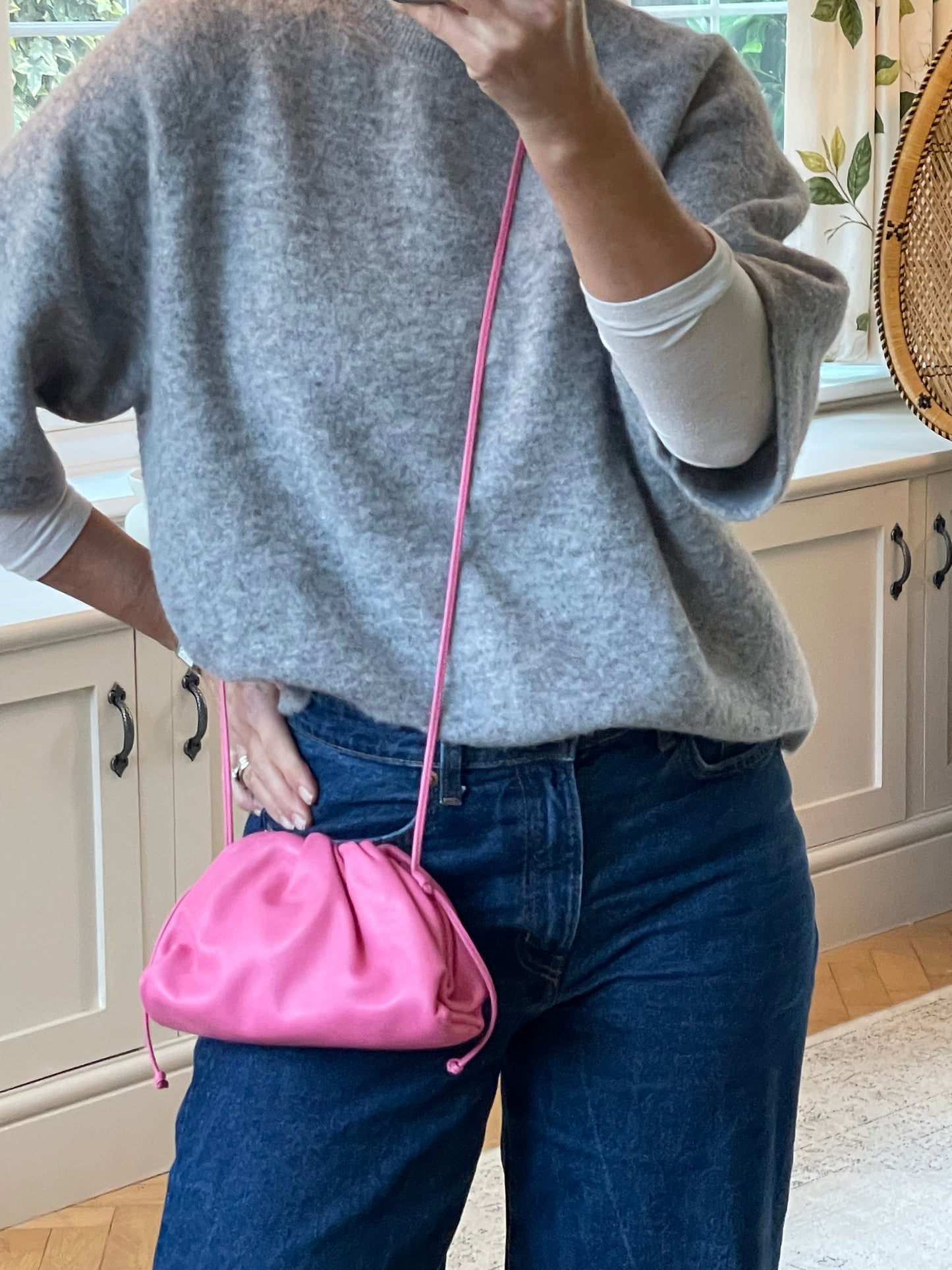 Preloved Bottega Veneta Pouch With Shoulder Strap, Mini