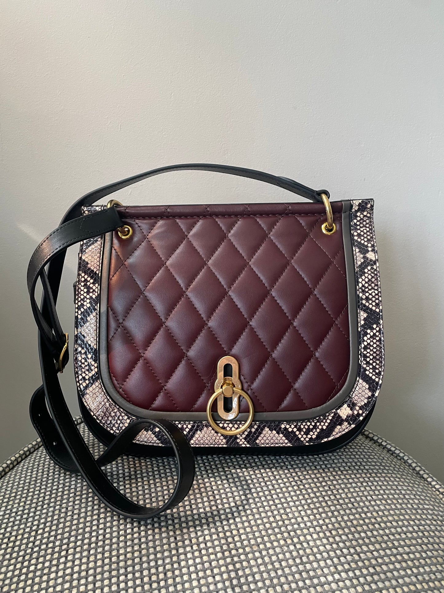 Preloved Mulberry Amberley Satchel Bag, Medium