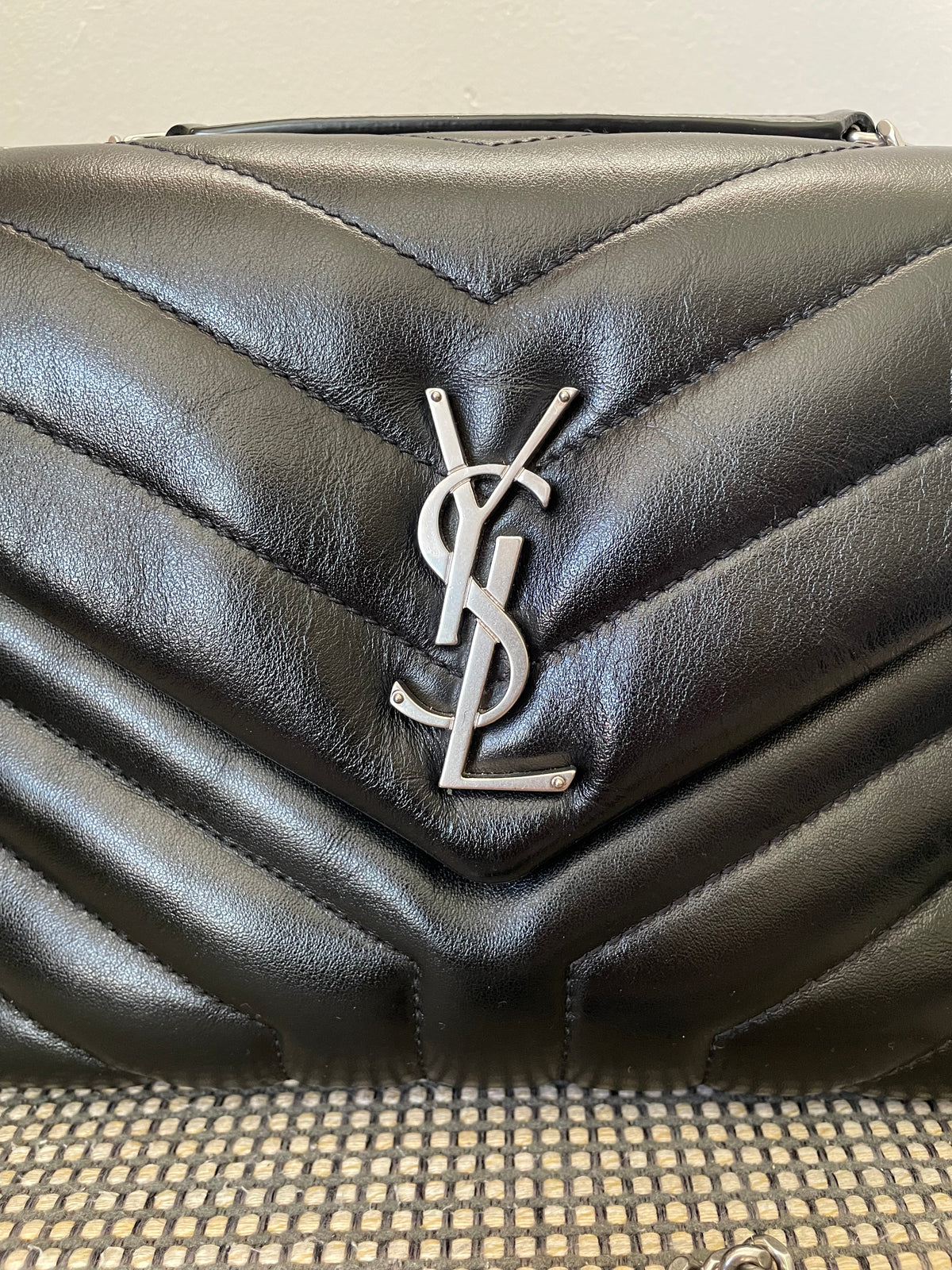 Preloved Yves Saint Laurent  ‘Y’ Quilted Lou Lou Shoulder  Bag, Small
