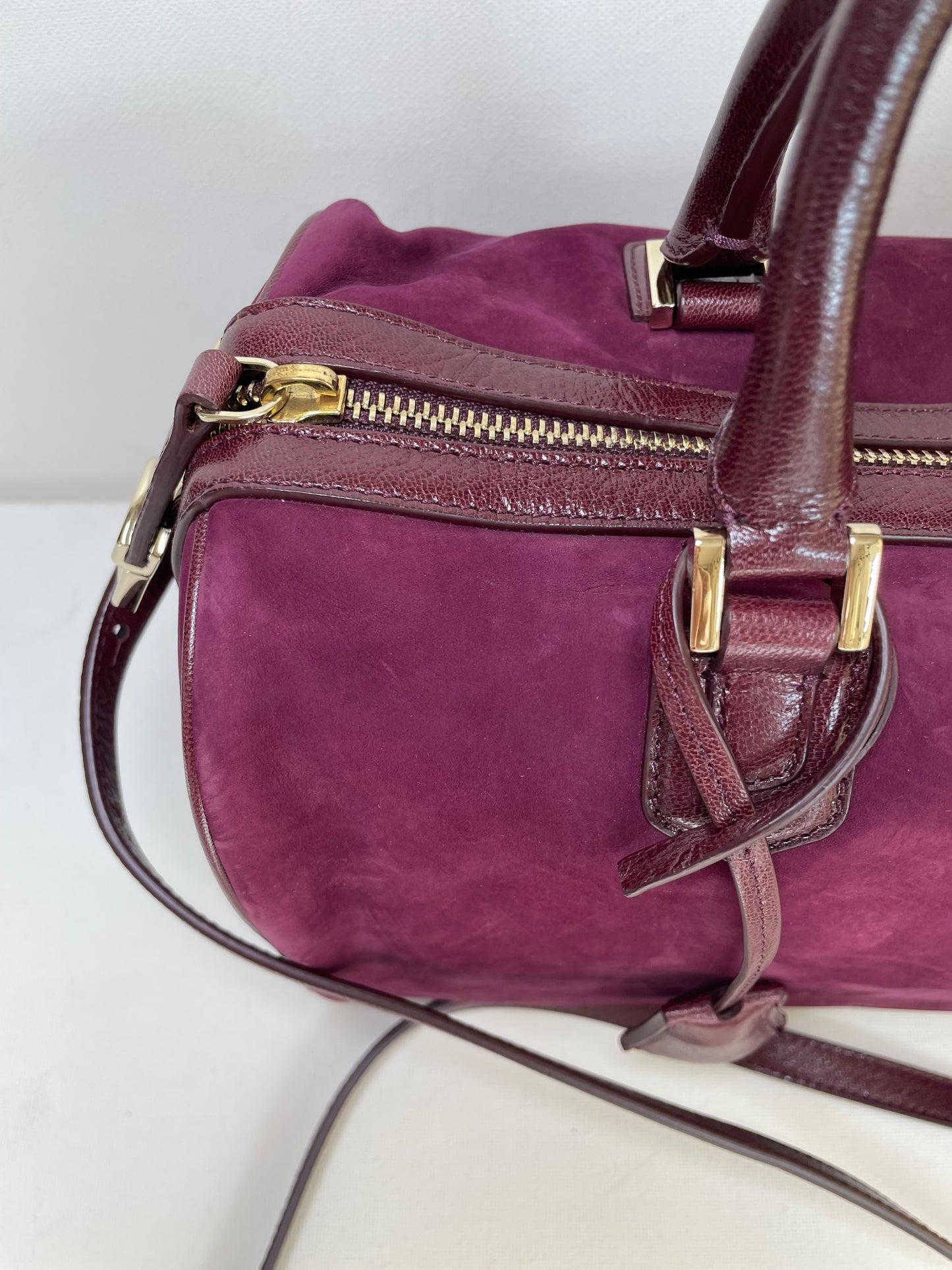 Preloved Giorgio Armani Boston Bag with long strap