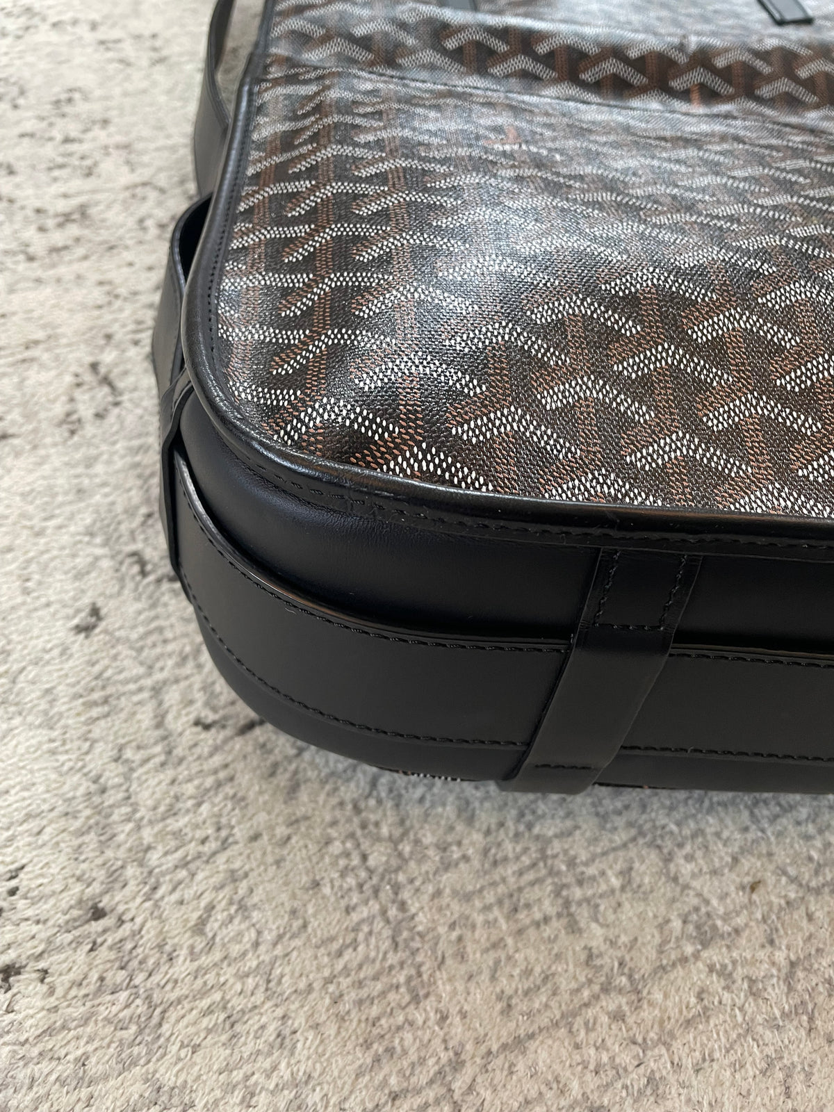 Preloved Goyard Goyardine Belvedere Messenger Bag, GM