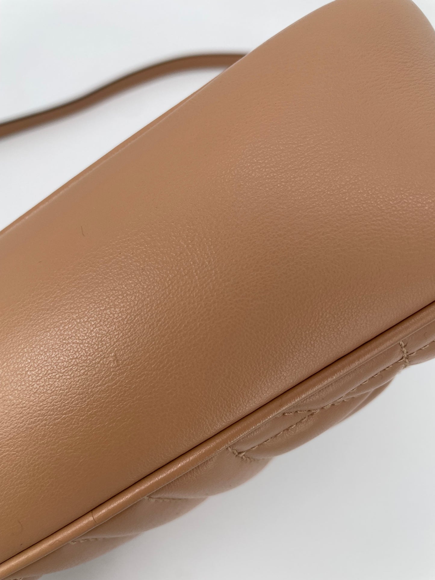 Preloved Gucci Quilted Leather Geometric Marmont Crossbody Bag, Small