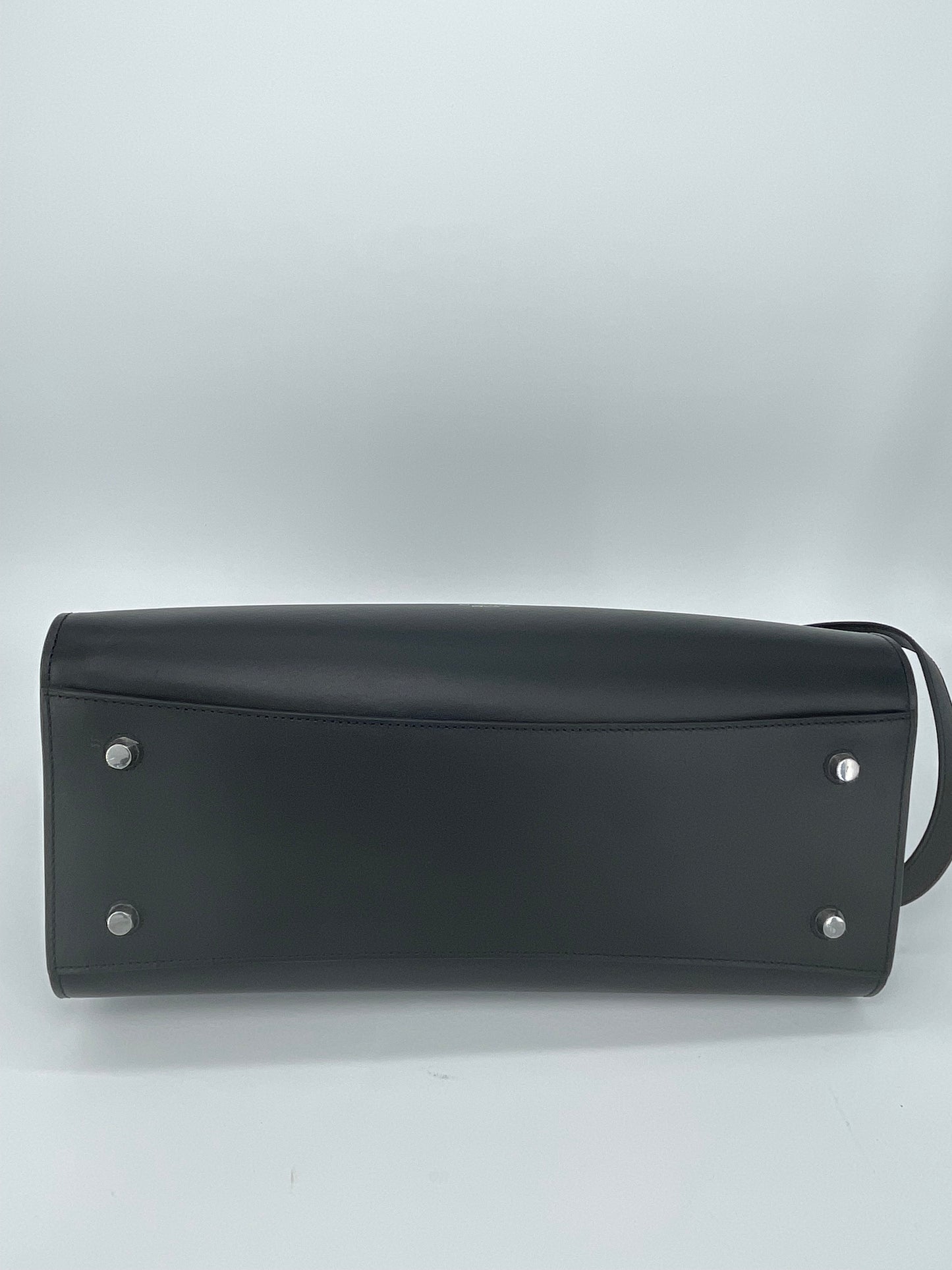 Preloved Mulberry Iris Top Handle Flat Stud Tote Bag with Long Strap