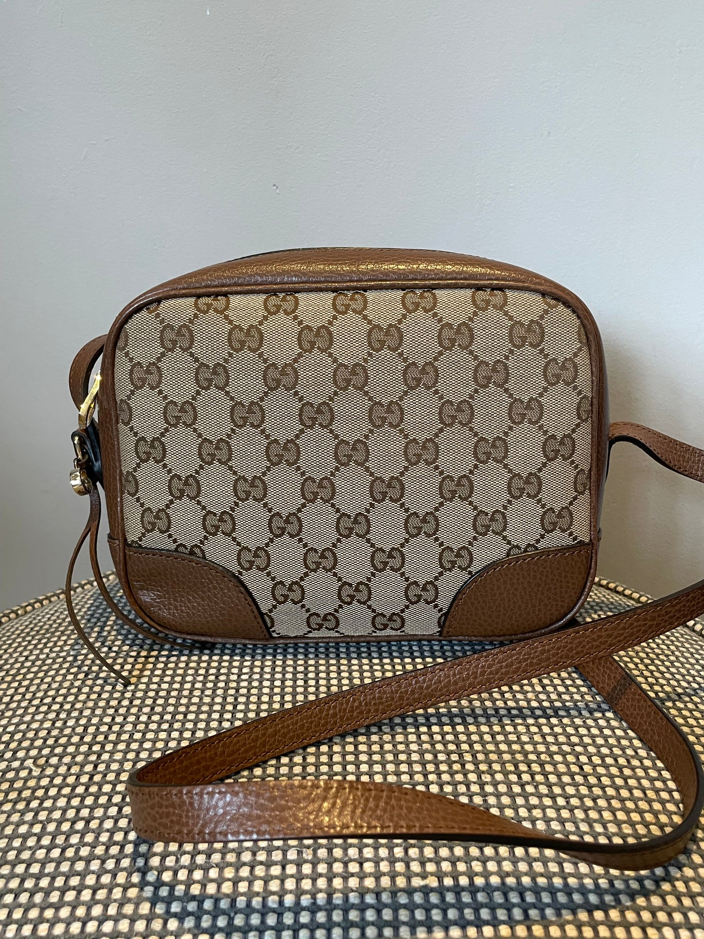 Preloved Gucci Bree Monogram Crossbody Bag