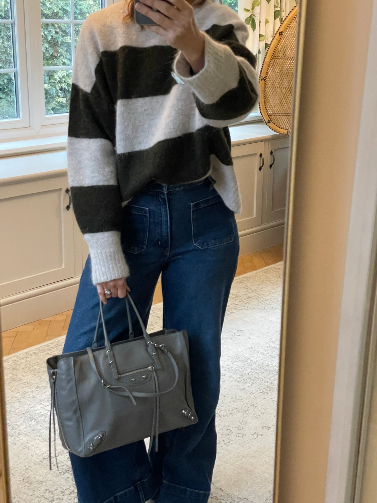 Preloved Balenciaga Papier Side Zip Tote, Medium