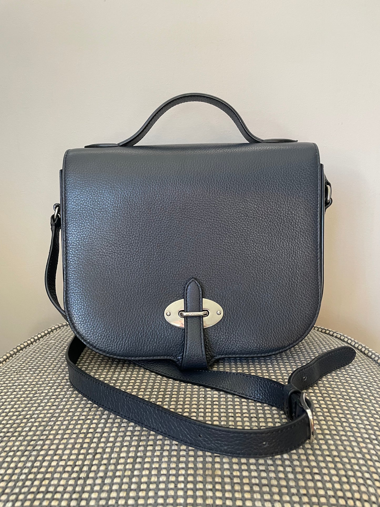 Preloved Mulberry Tenby Satchel Shoulder Bag, Large