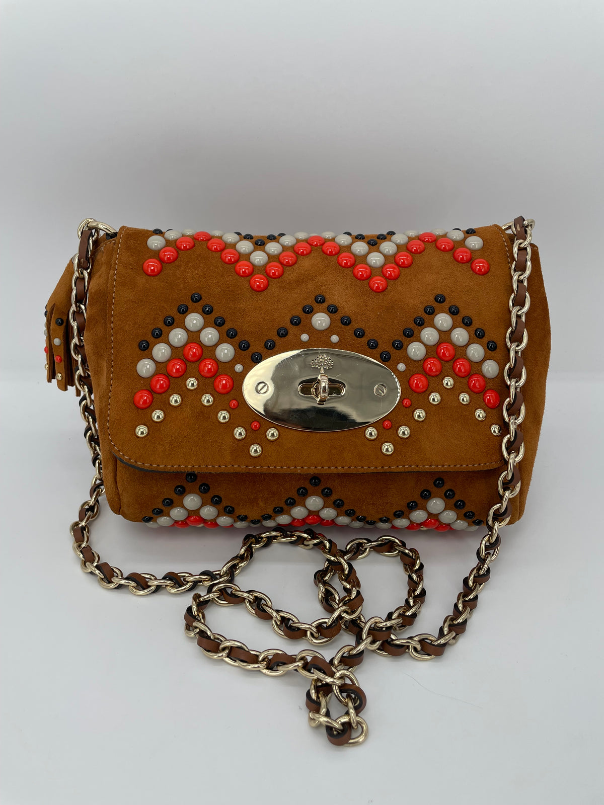 Preloved Mulberry Zigzag Lily Shoulder Bag, Small