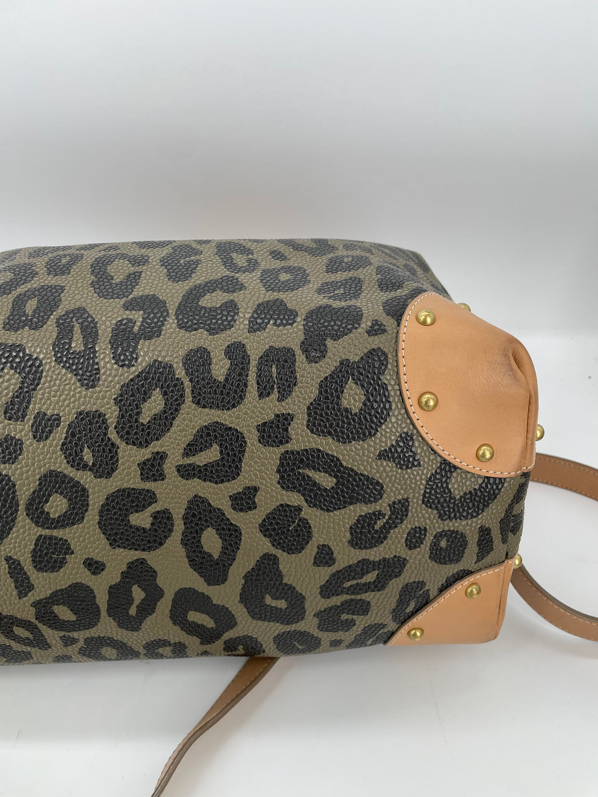 Preloved Mulberry Vintage Birds Nest Clipper Boston Bag, Small