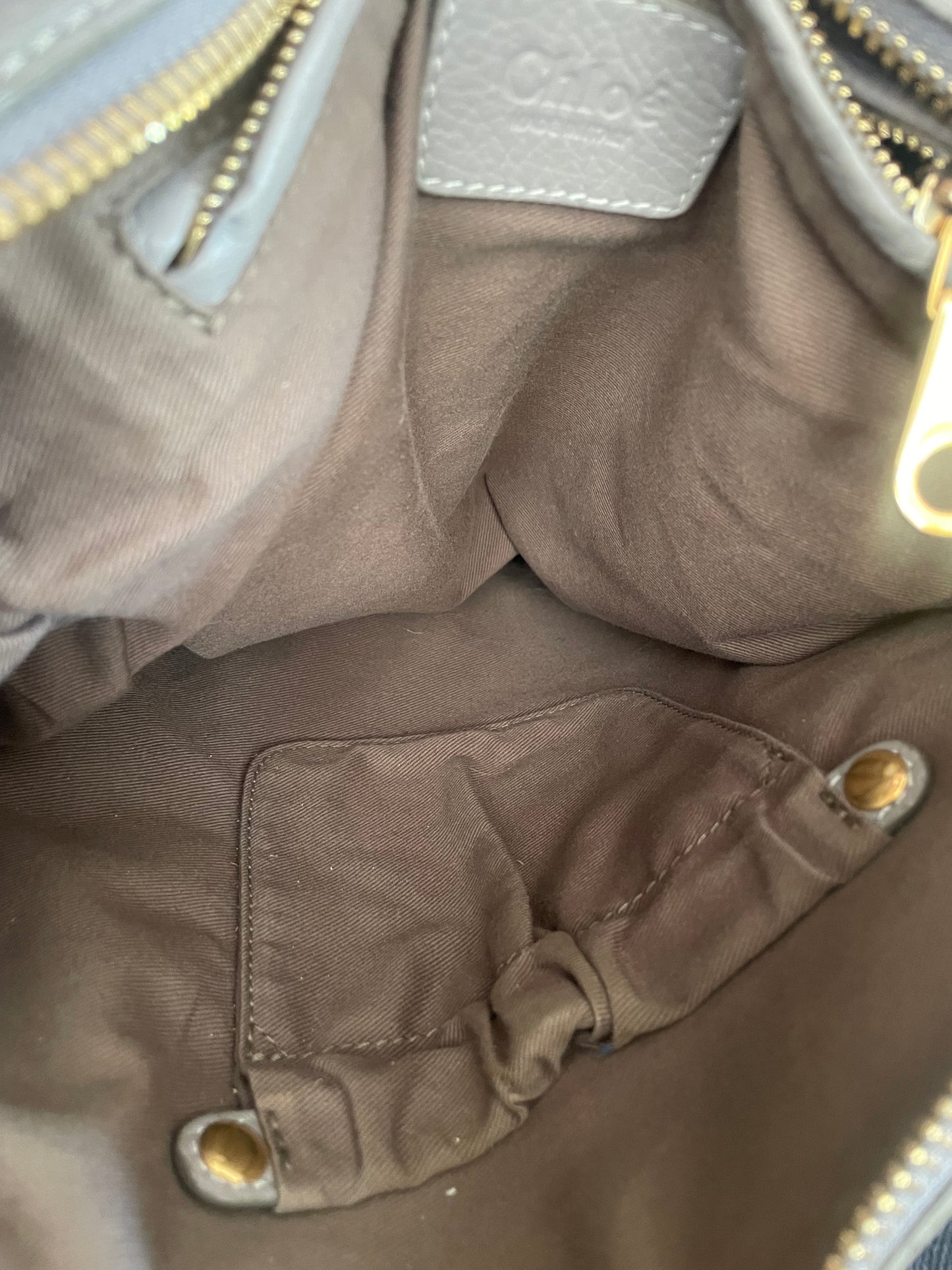 Preloved Chloe Marcie Two Handle Satchel Bag with Long Strap