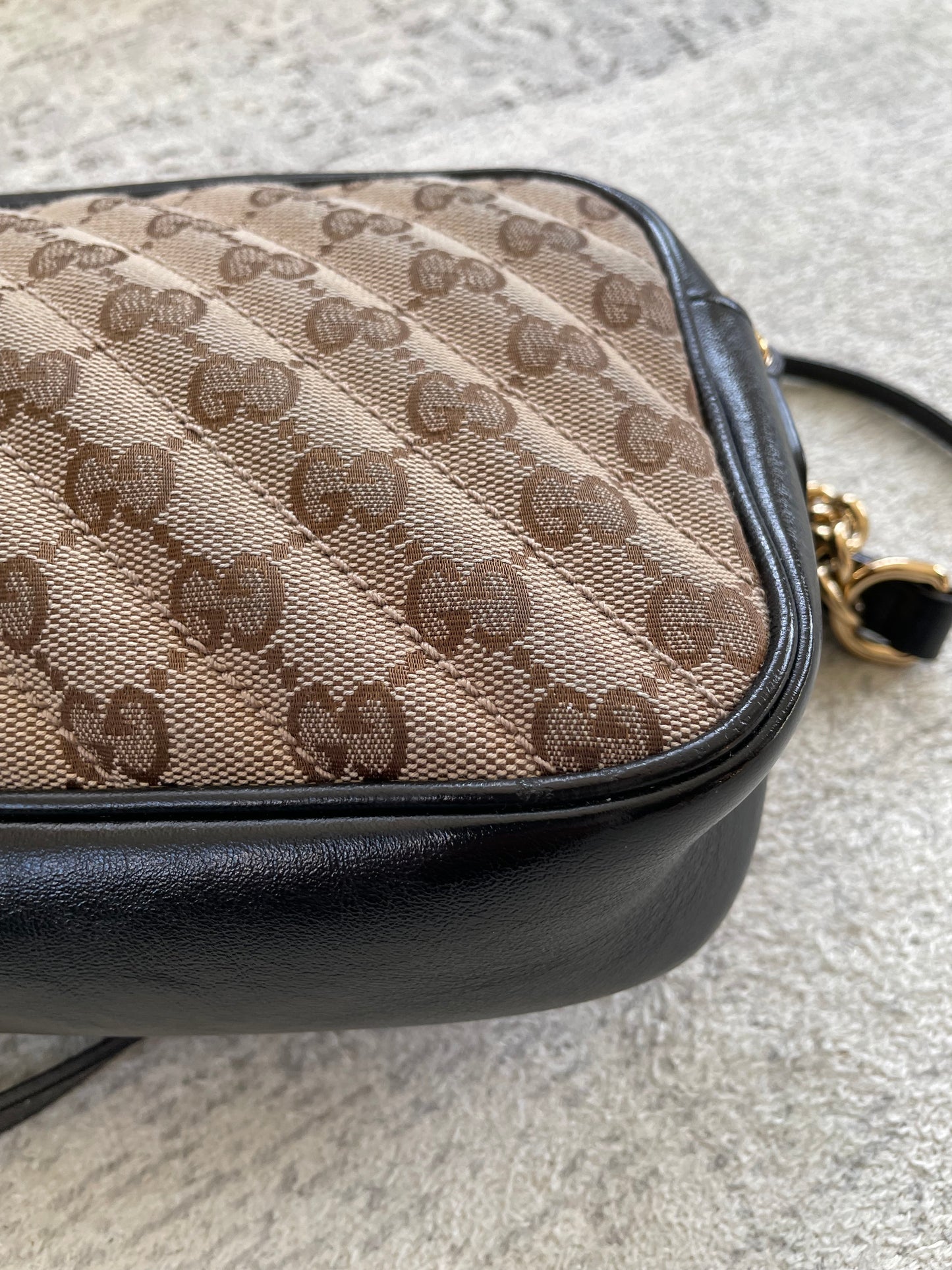 Preloved Gucci Matelasse Diagonal GG Marmont Bag, Small
