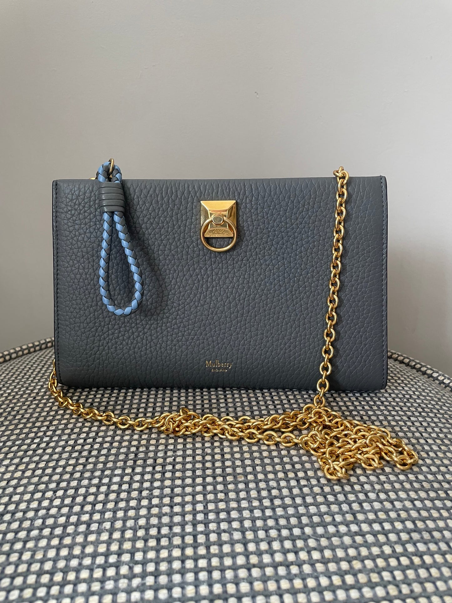 Preloved Mulberry Iris Wallet On Chain