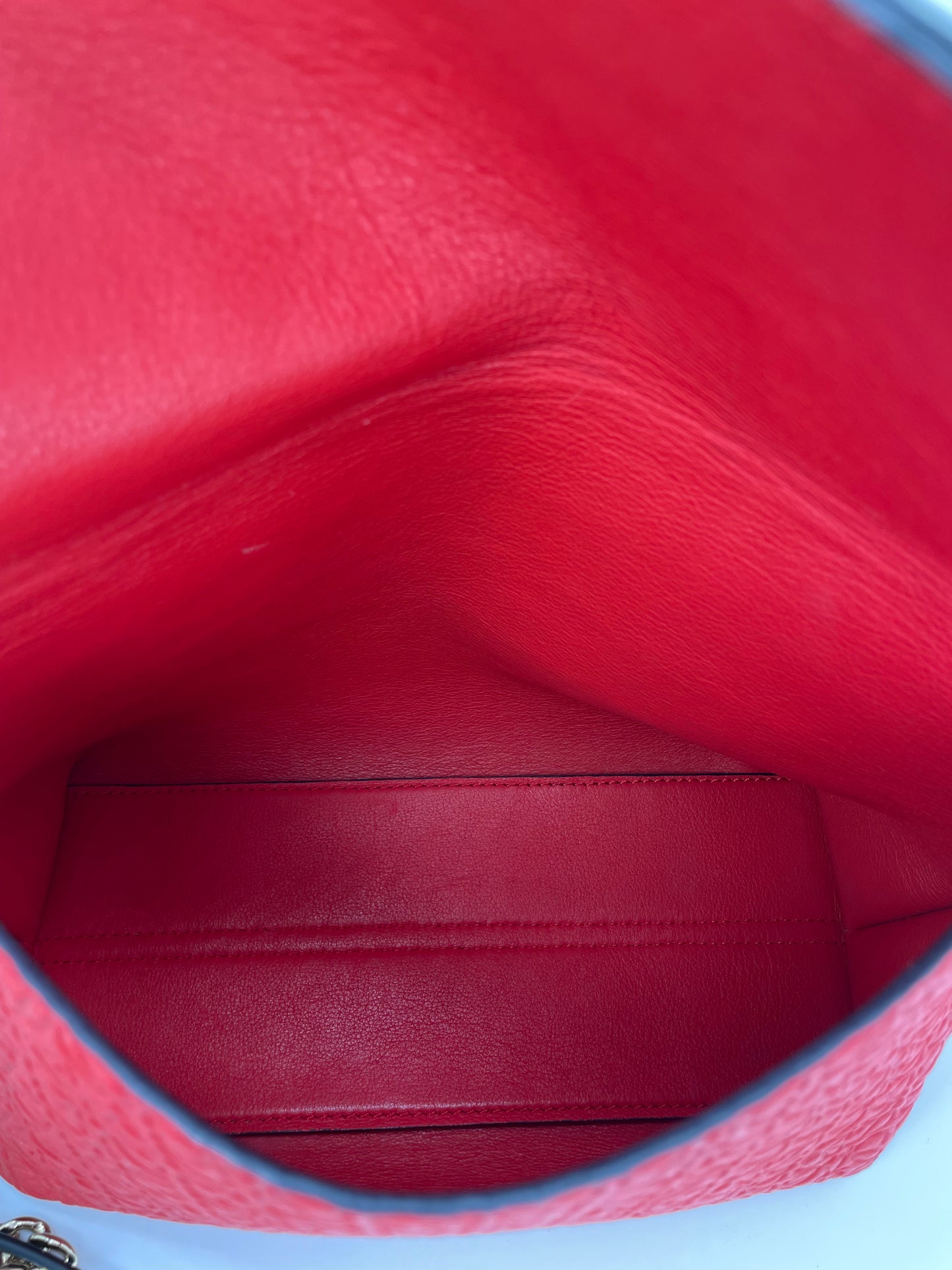 Preloved Loewe Avenue Embossed Shoulder Bag