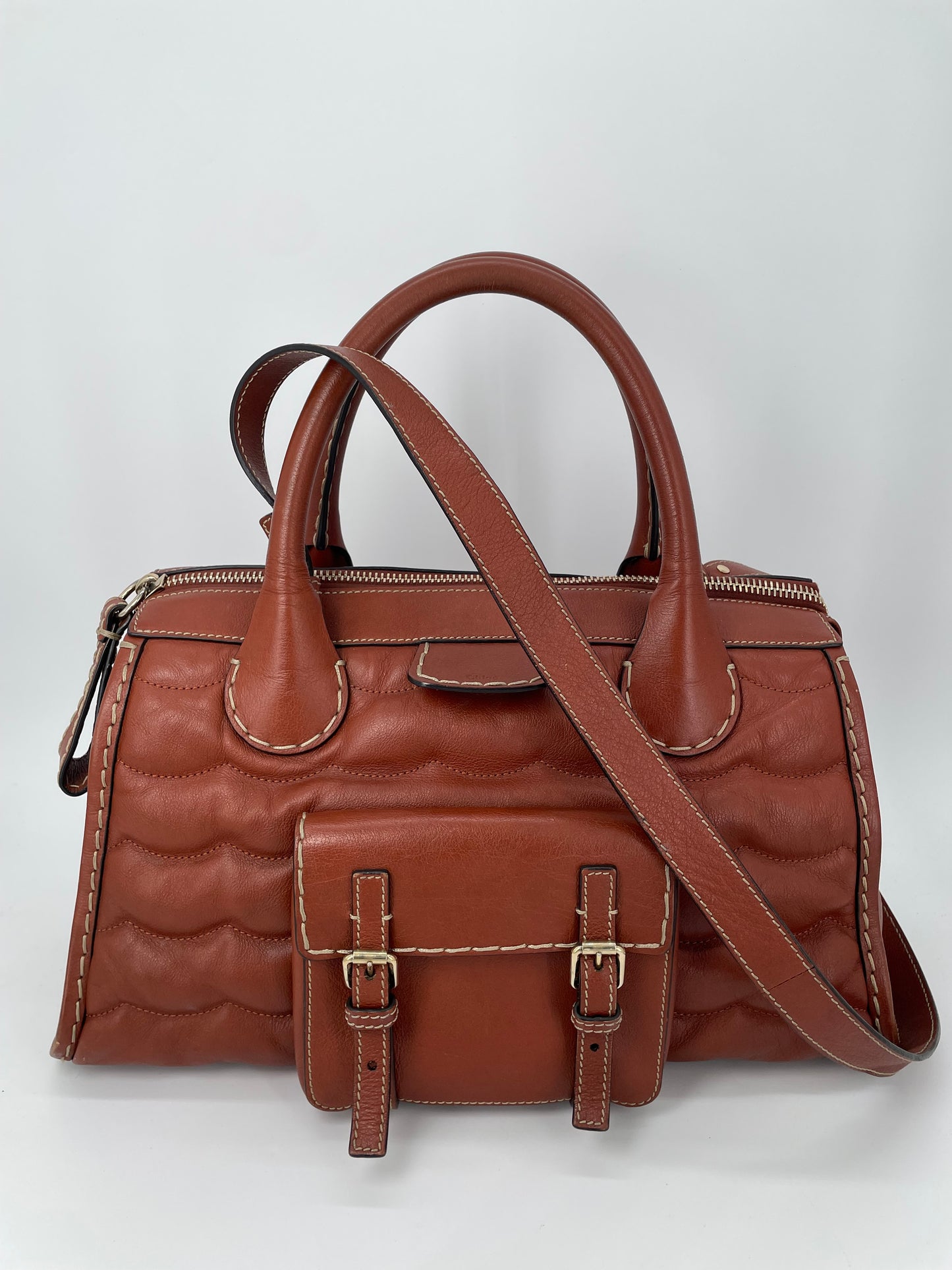 Preloved Chloe Edith Satchel Tote Bag, Medium