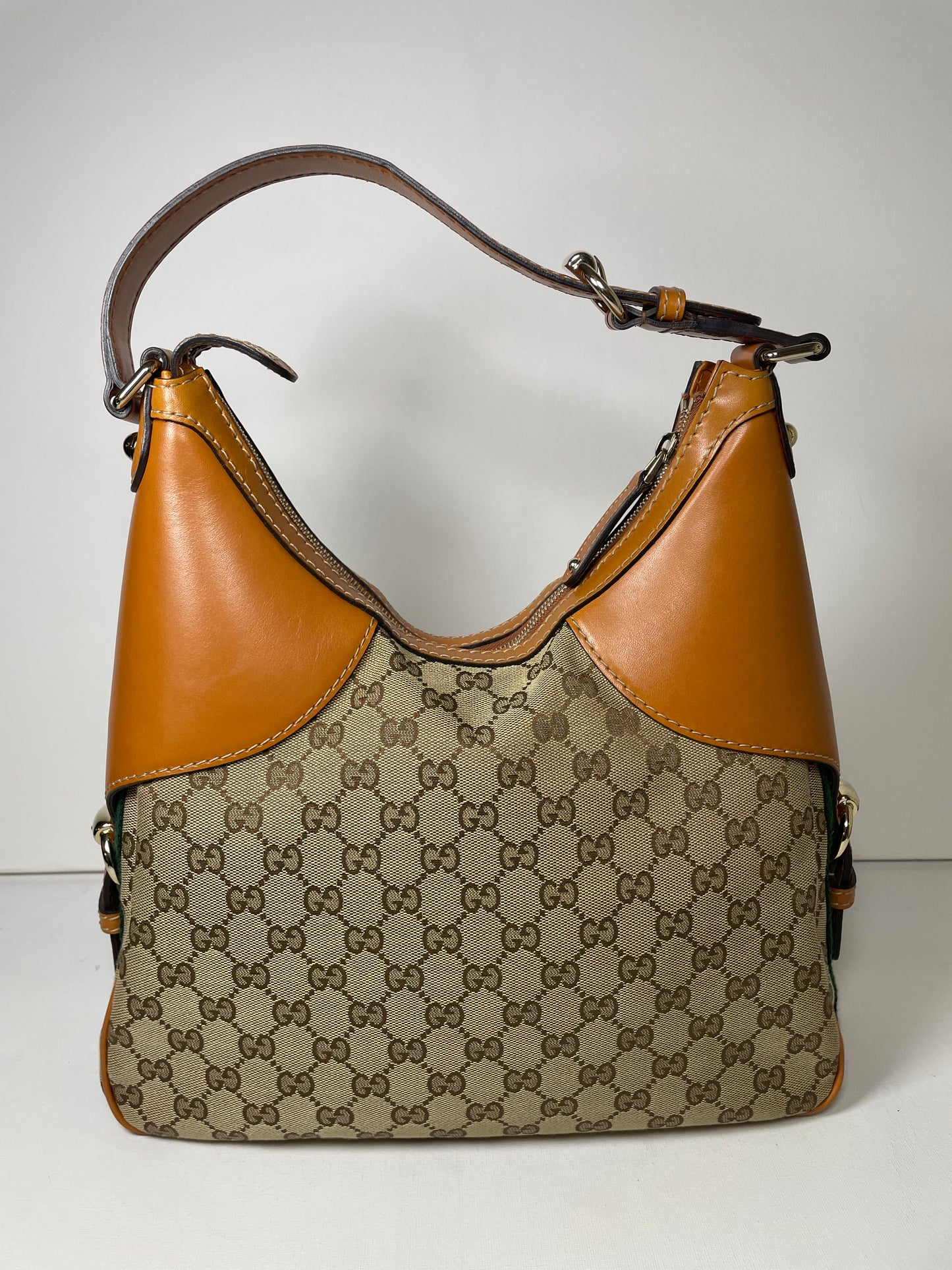 Preloved Gucci GG Heritage Horsebit Hobo Bag