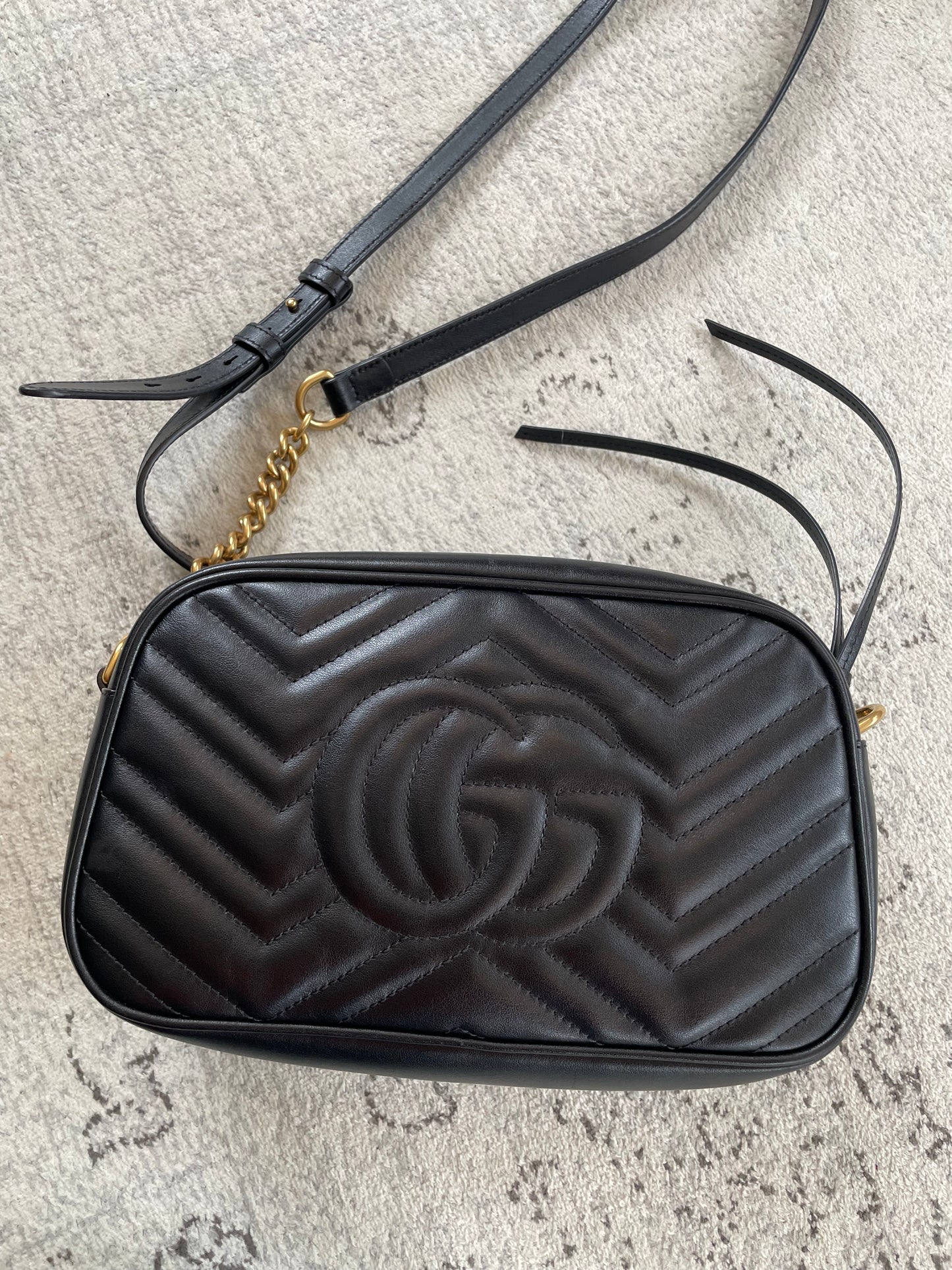 Preloved Gucci Marmont Shoulder Bag, Small
