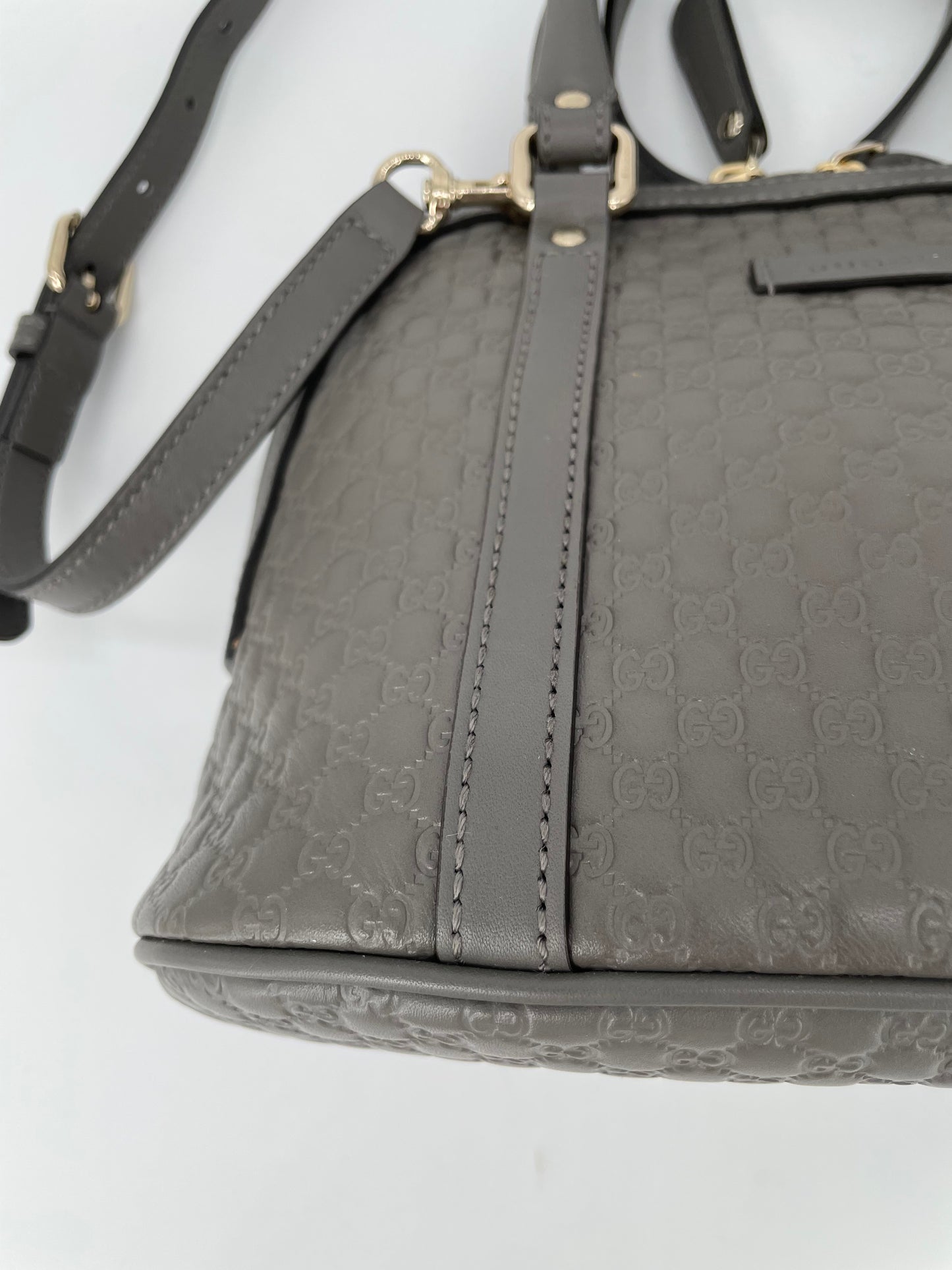 Preloved Gucci Guccissima Dome Shoulder Bag, Mini