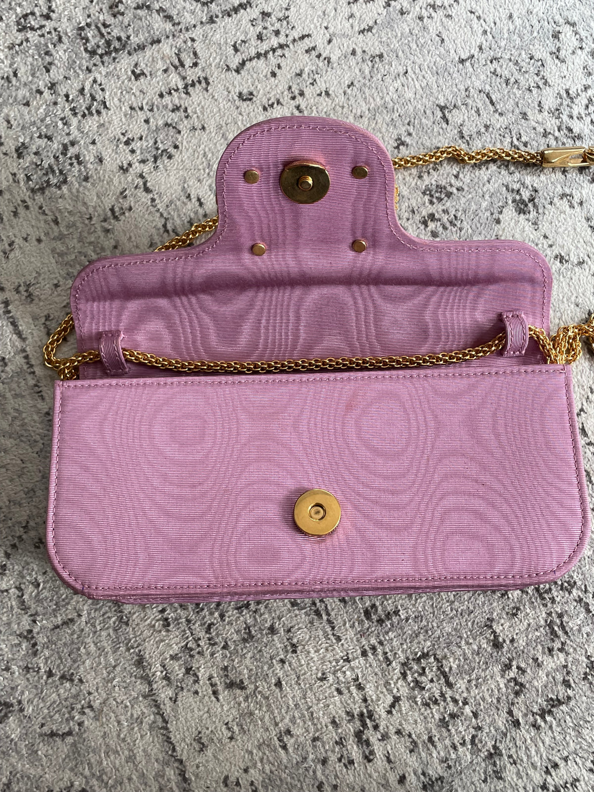 Preloved Valentino Garavani Loco Jewel Logo Moiré Clutch/Shoulder Bag