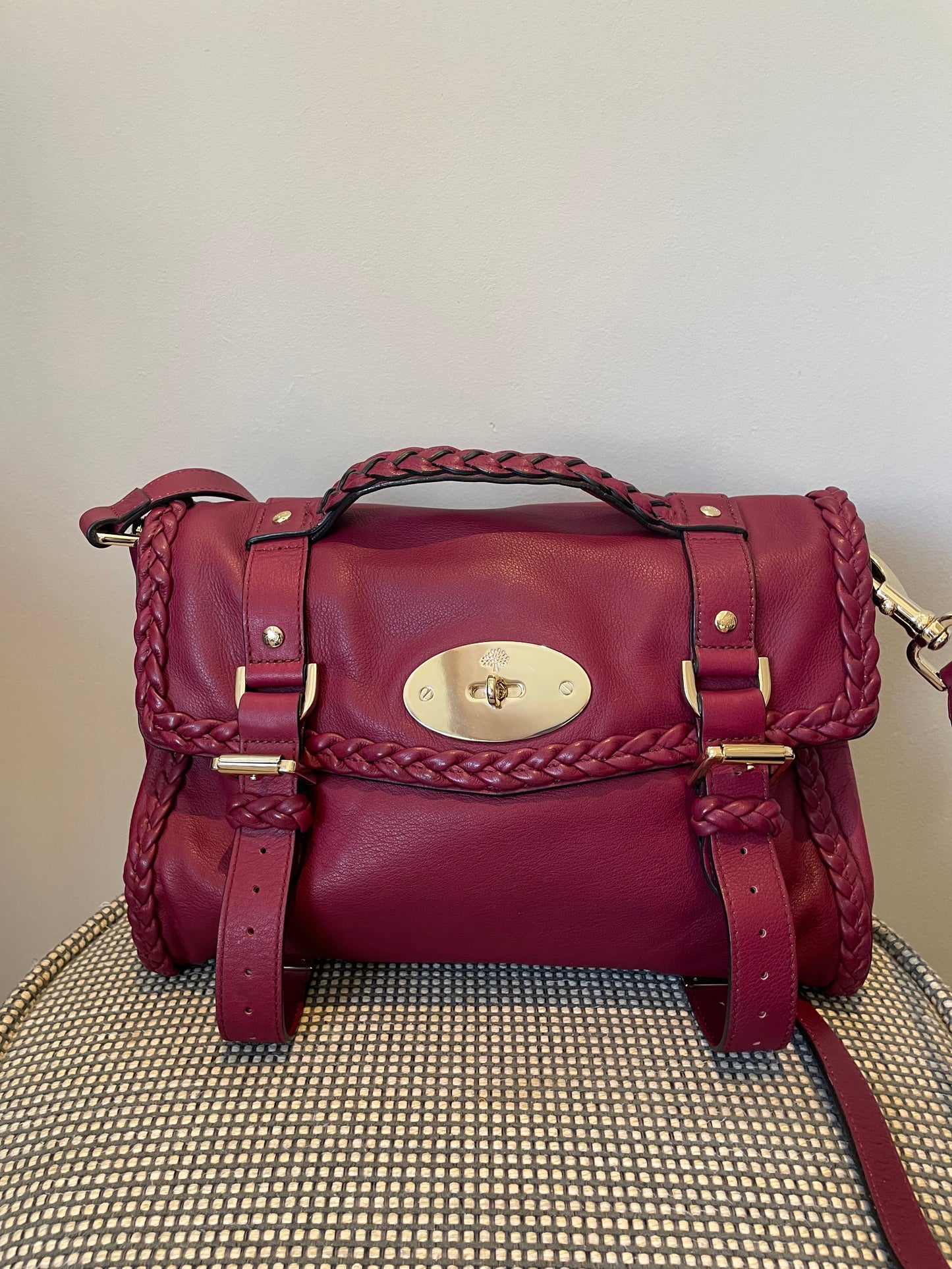 Preloved Mulberry Alexa Satchel Bag, Regular