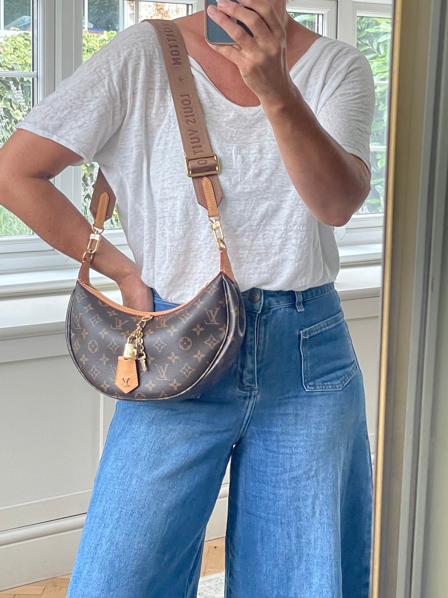 Preloved Louis Vuitton Looping Monogram Two Way Bag