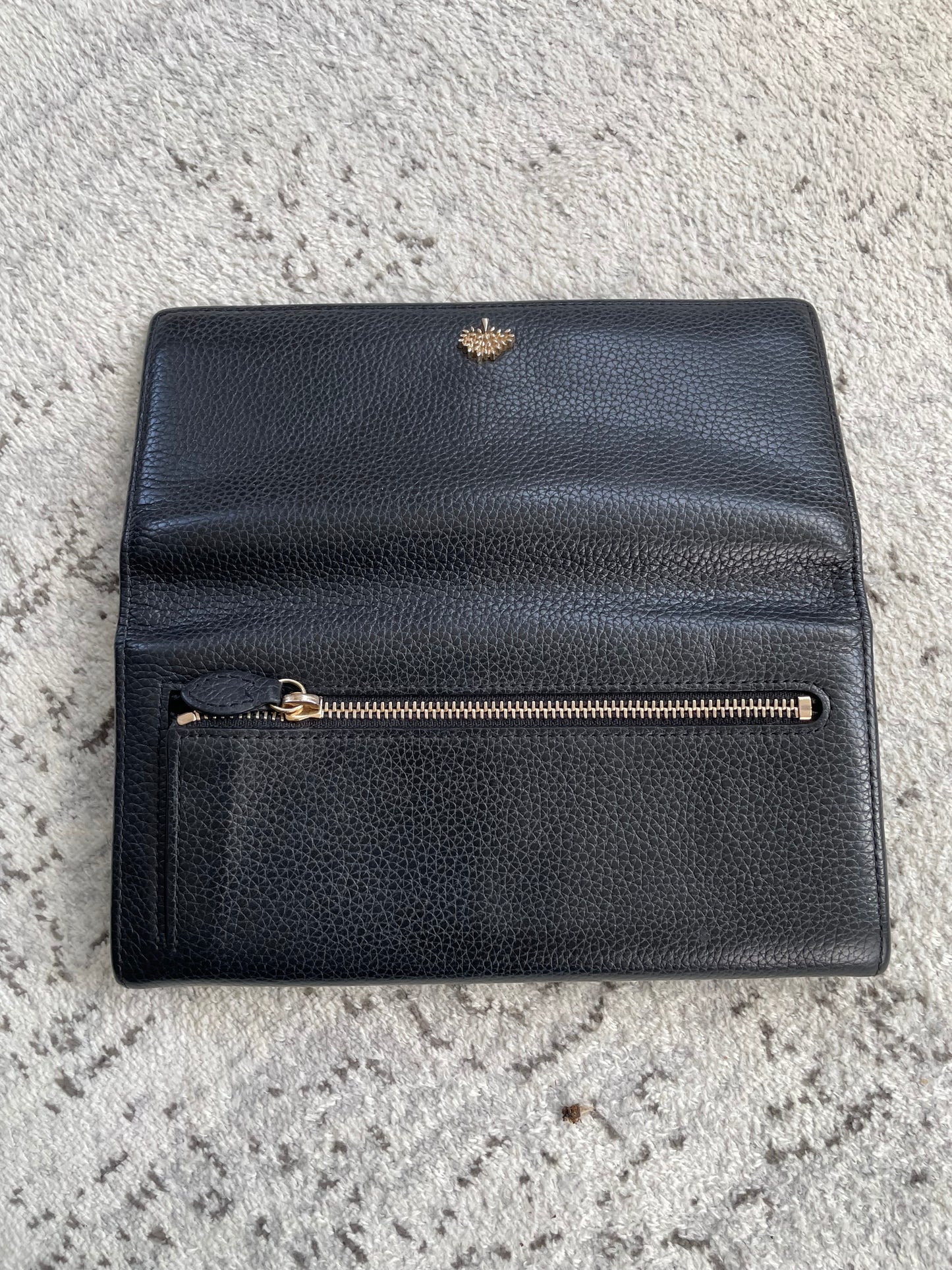 Preloved Mulberry Continental Tree Classic Grain Wallet