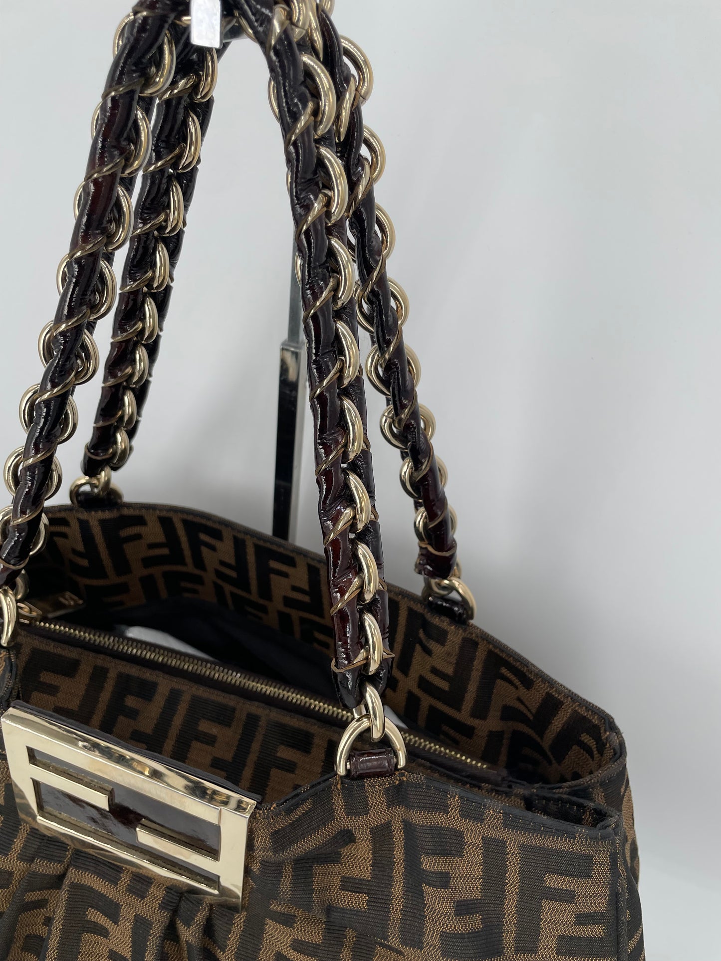 Preloved Fendi Zucca Mia Tote Bag, Large