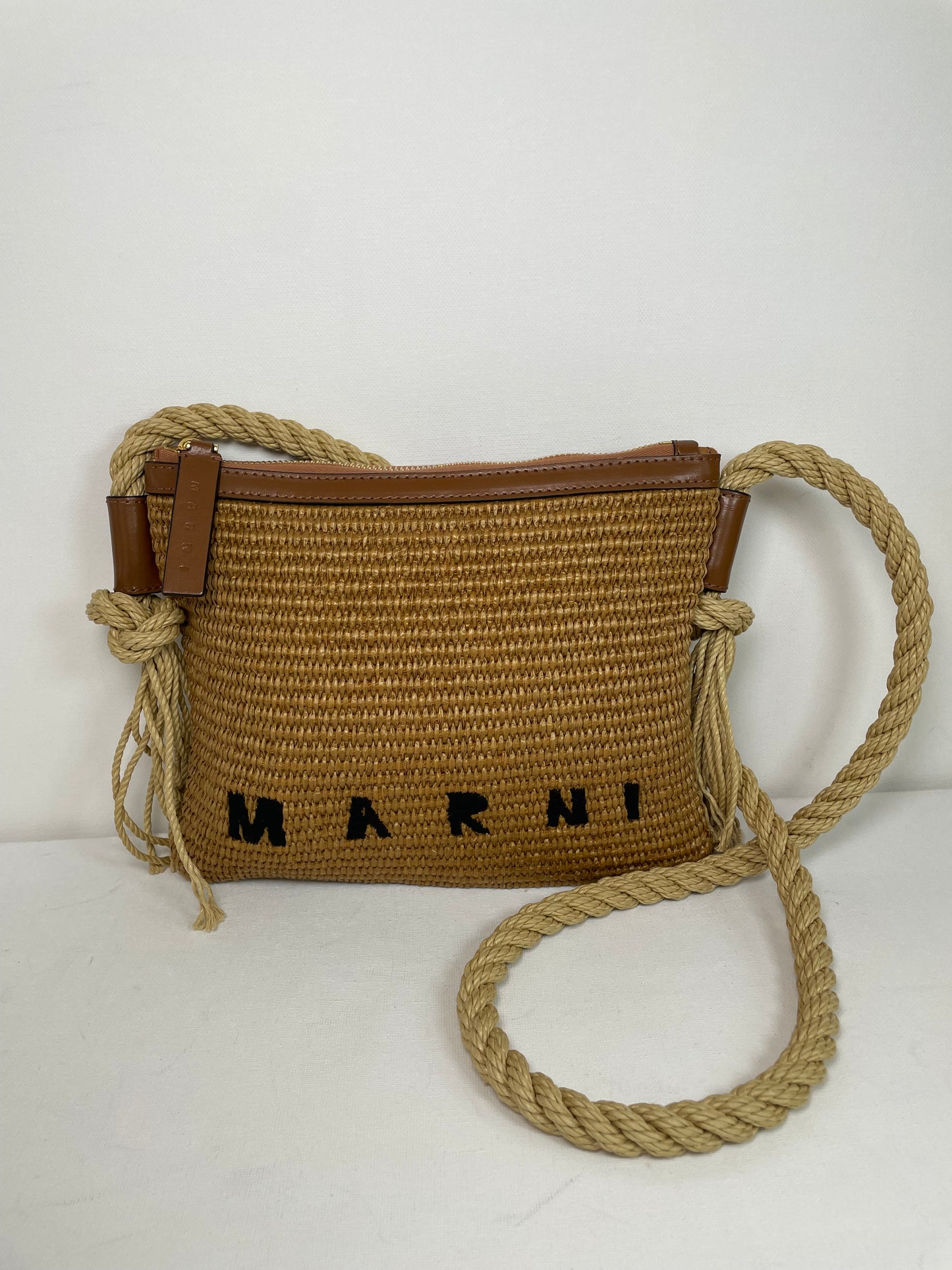 Preloved Marni Marcel Raffia Shoulder Bag