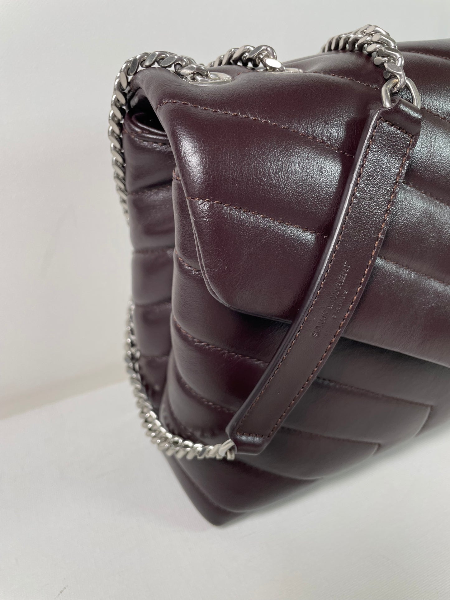Preloved Yves Saint Laurent Quilted LouLou Shoulder Bag, Small