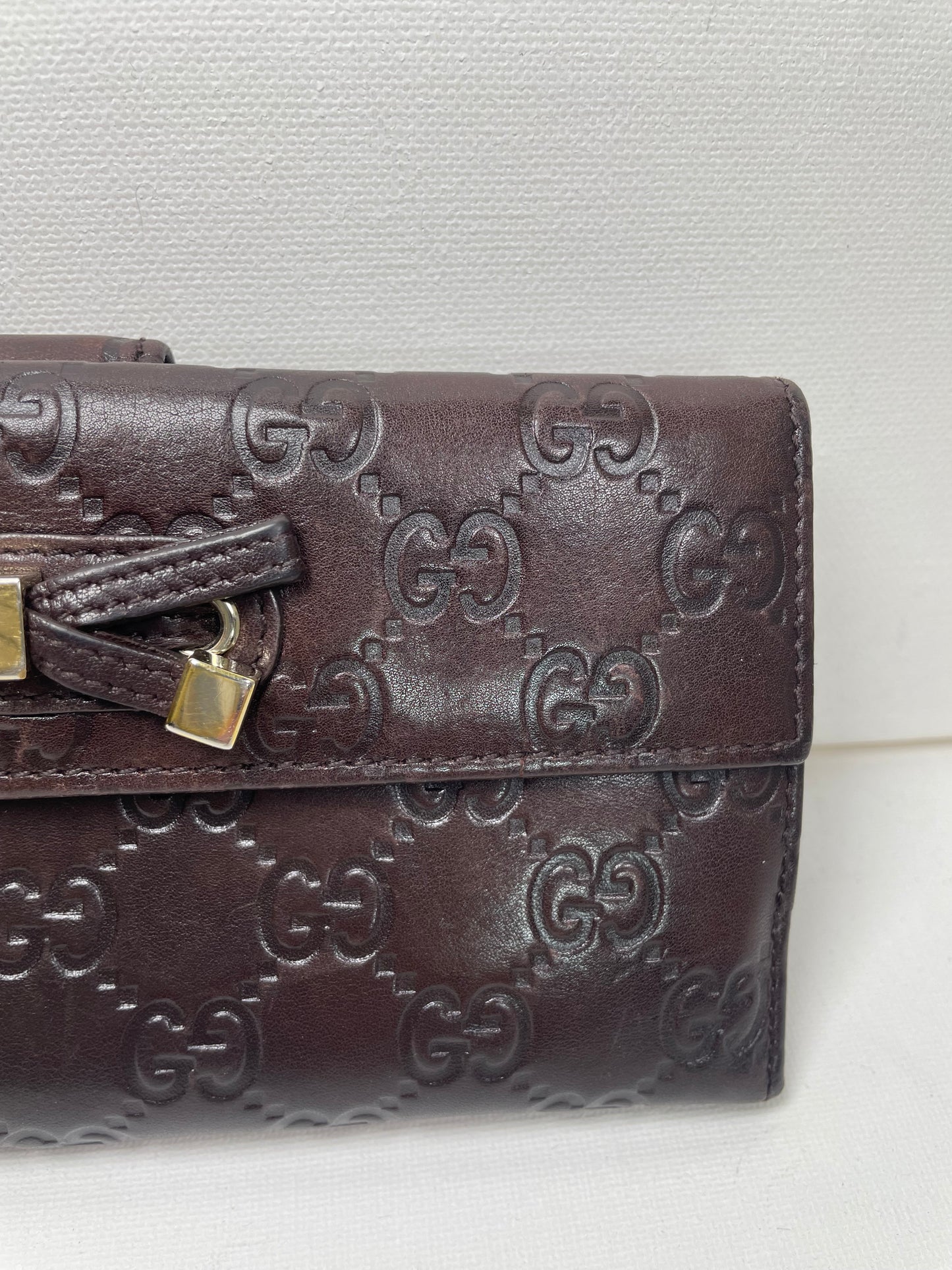 Preloved Gucci Guccissima Bifold long wallet