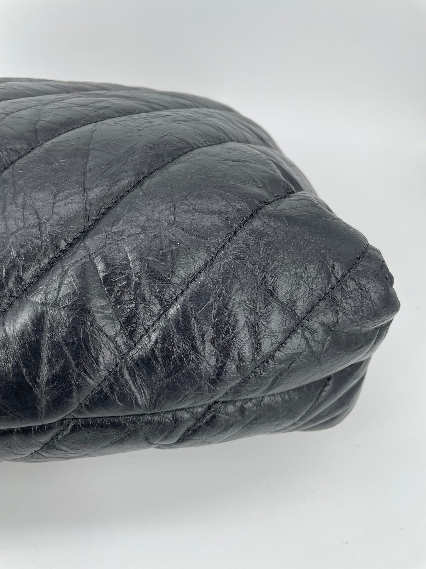 Preloved Balenciaga Quilted Crush Shoulder Bag, Medium