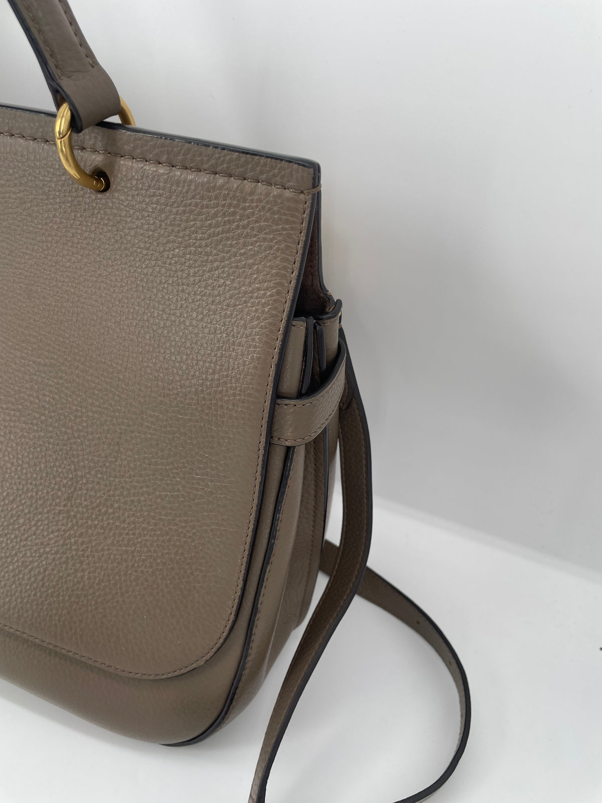 Preloved Mulberry Amberley Top Handle Satchel Bag, Large
