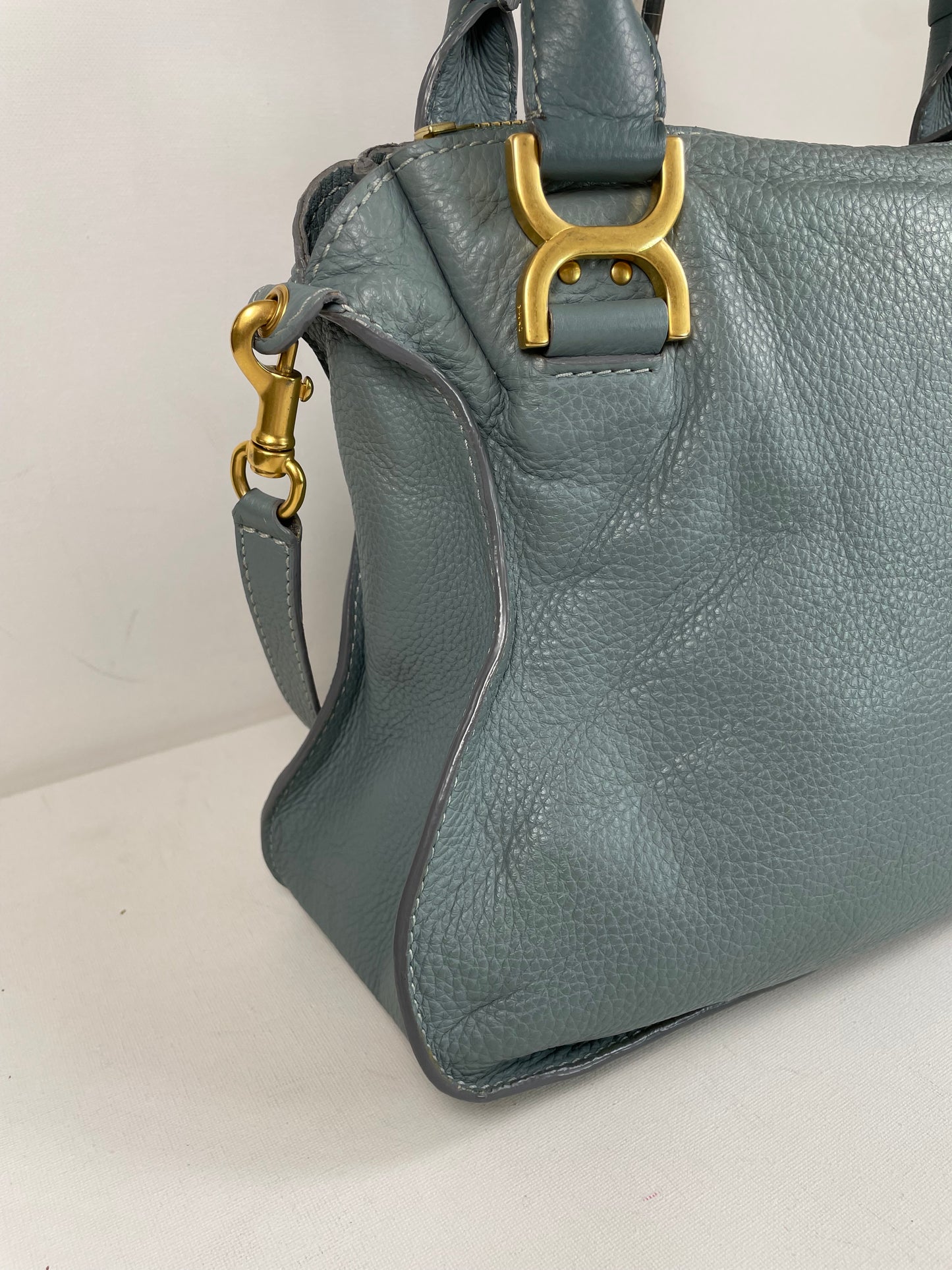 Preloved Chloe Marcie Satchel Bag with long strap, Medium