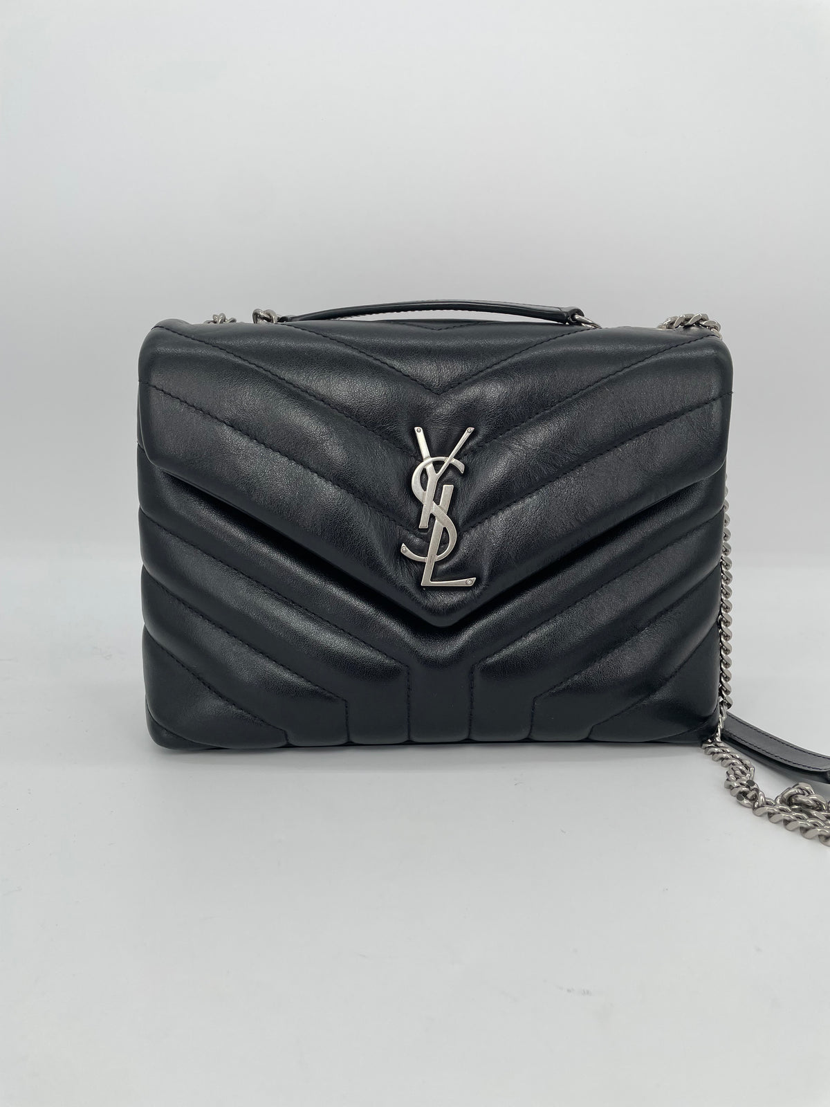 Preloved Yves Saint Laurent  ‘Y’ Quilted Lou Lou Shoulder  Bag, Small