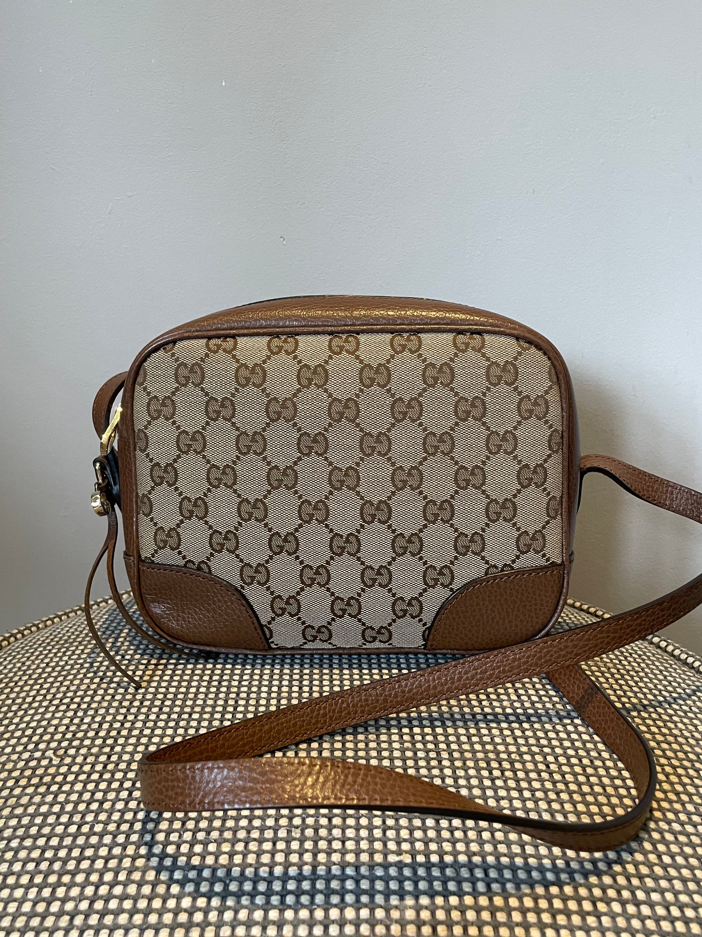 Preloved Gucci Bree Monogram Crossbody Bag