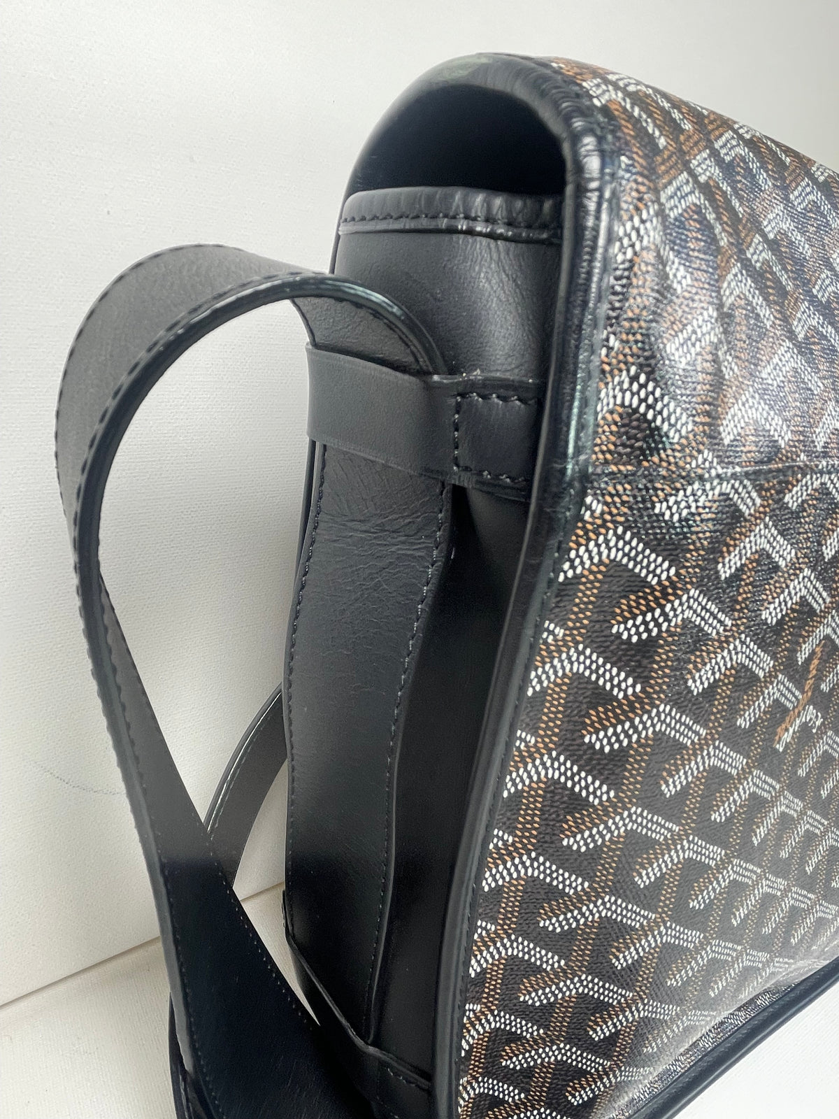 Preloved Goyard Goyardine Belvedere Messenger Bag, GM