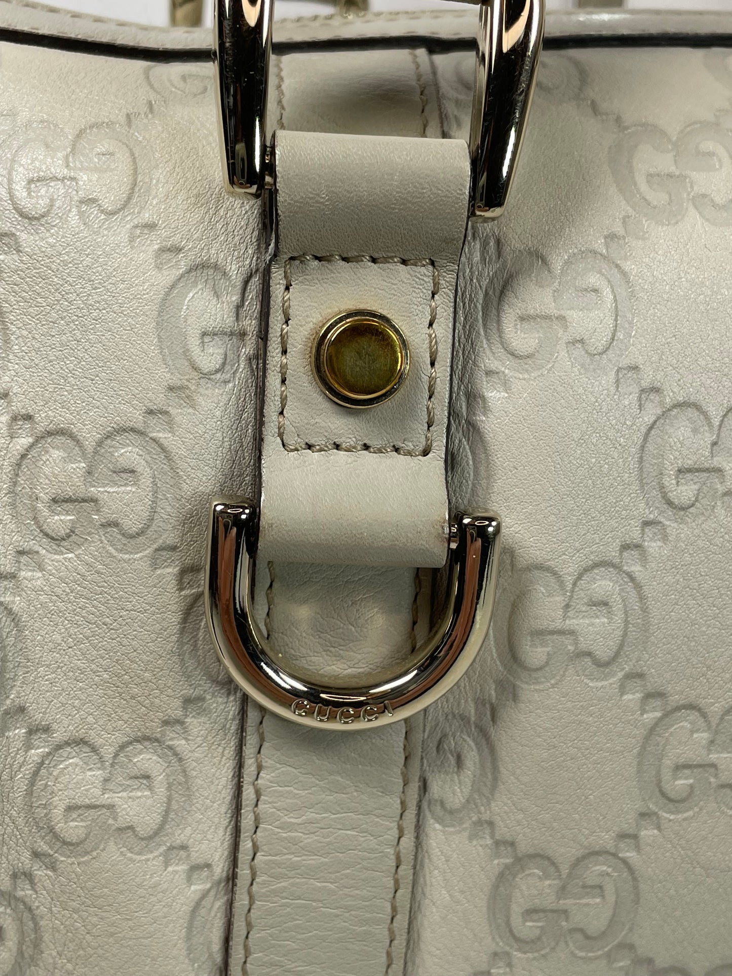 Preloved Gucci D Ring Abbey Boston Bag, Small