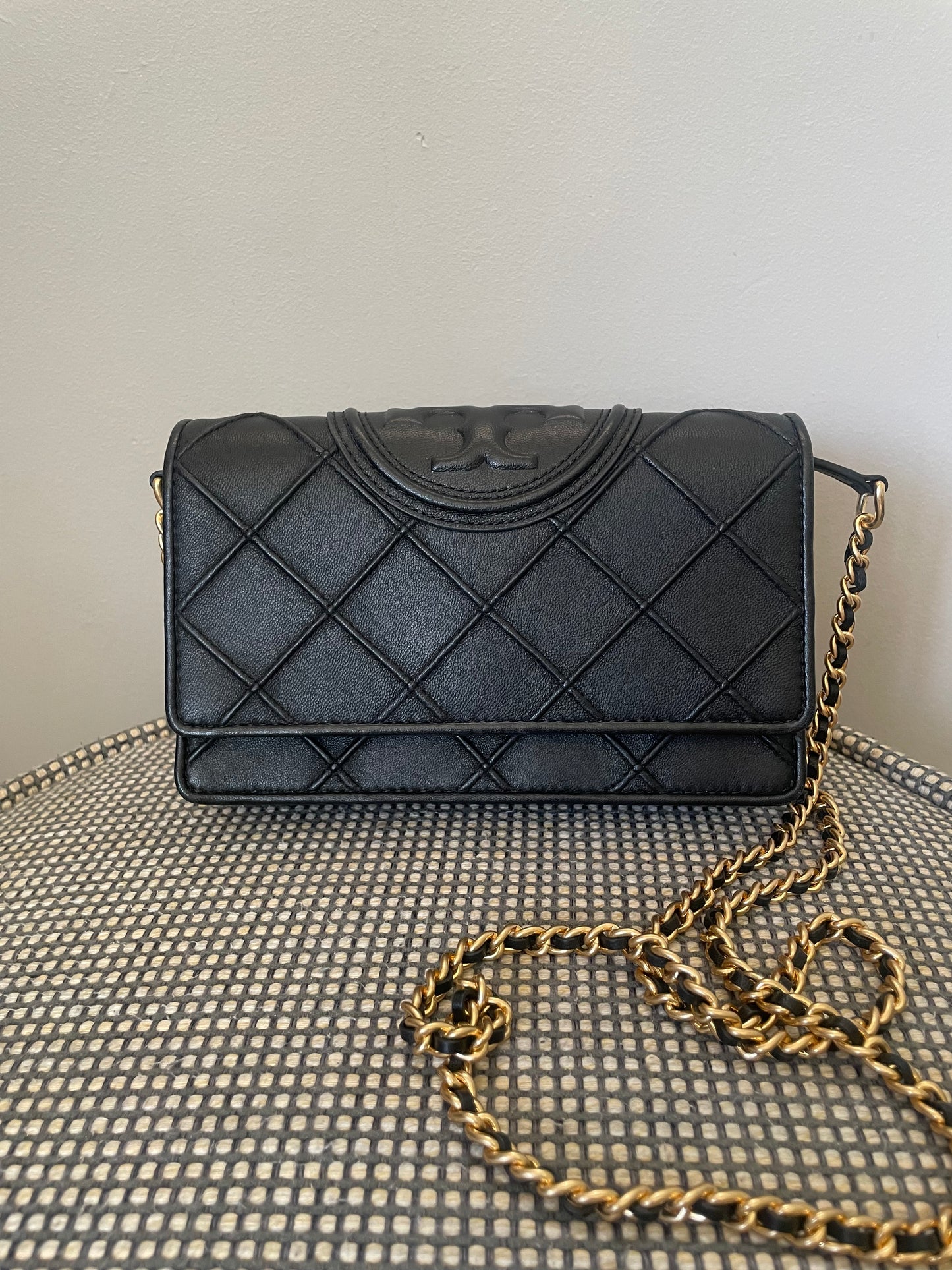 Preloved Tory Burch Fleming Soft Chain Wallet
