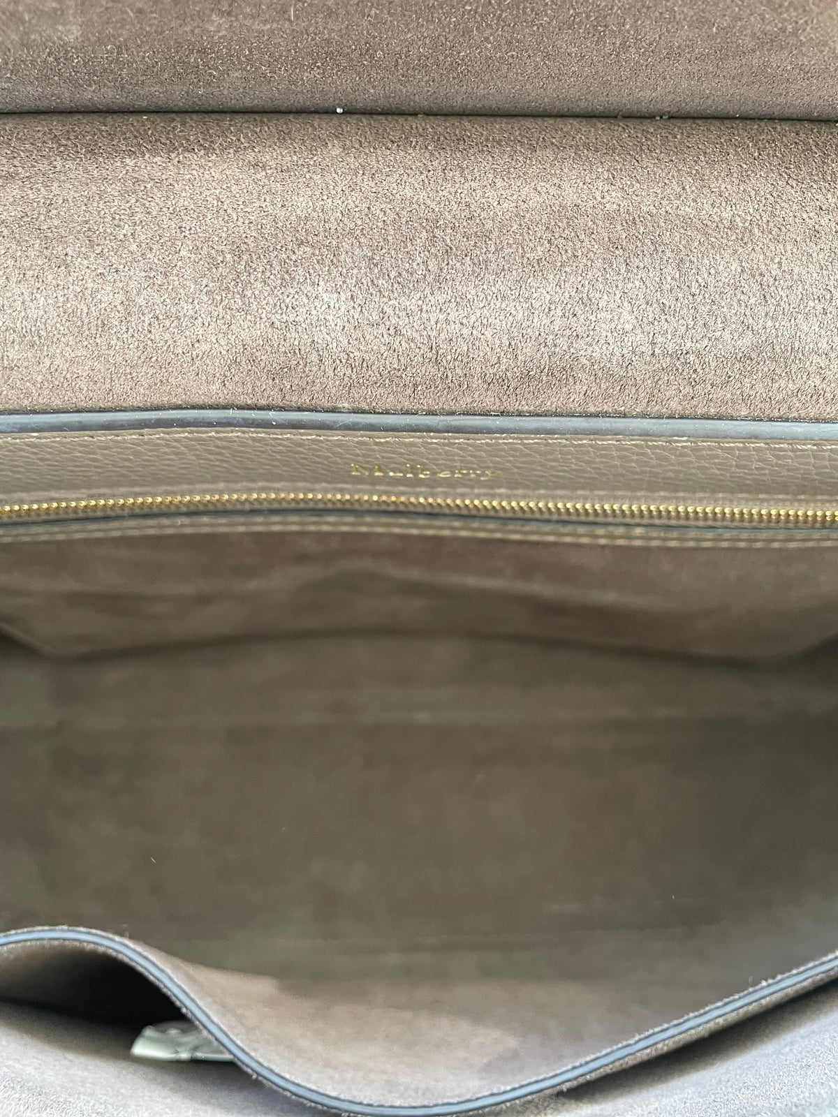 Preloved Mulberry Amberley Top Handle Satchel Bag, Large