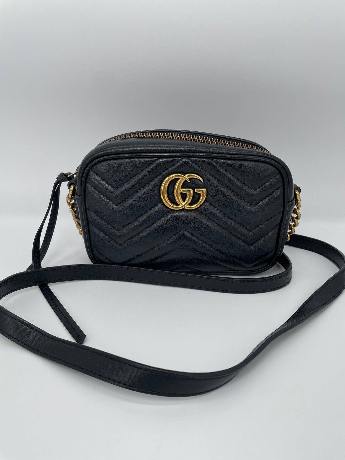 Preloved Gucci Marmont Crossbody Camera Bag, Mini