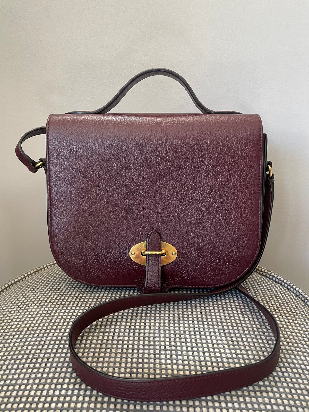 Preloved Mulberry Tenby Satchel Bag, Large