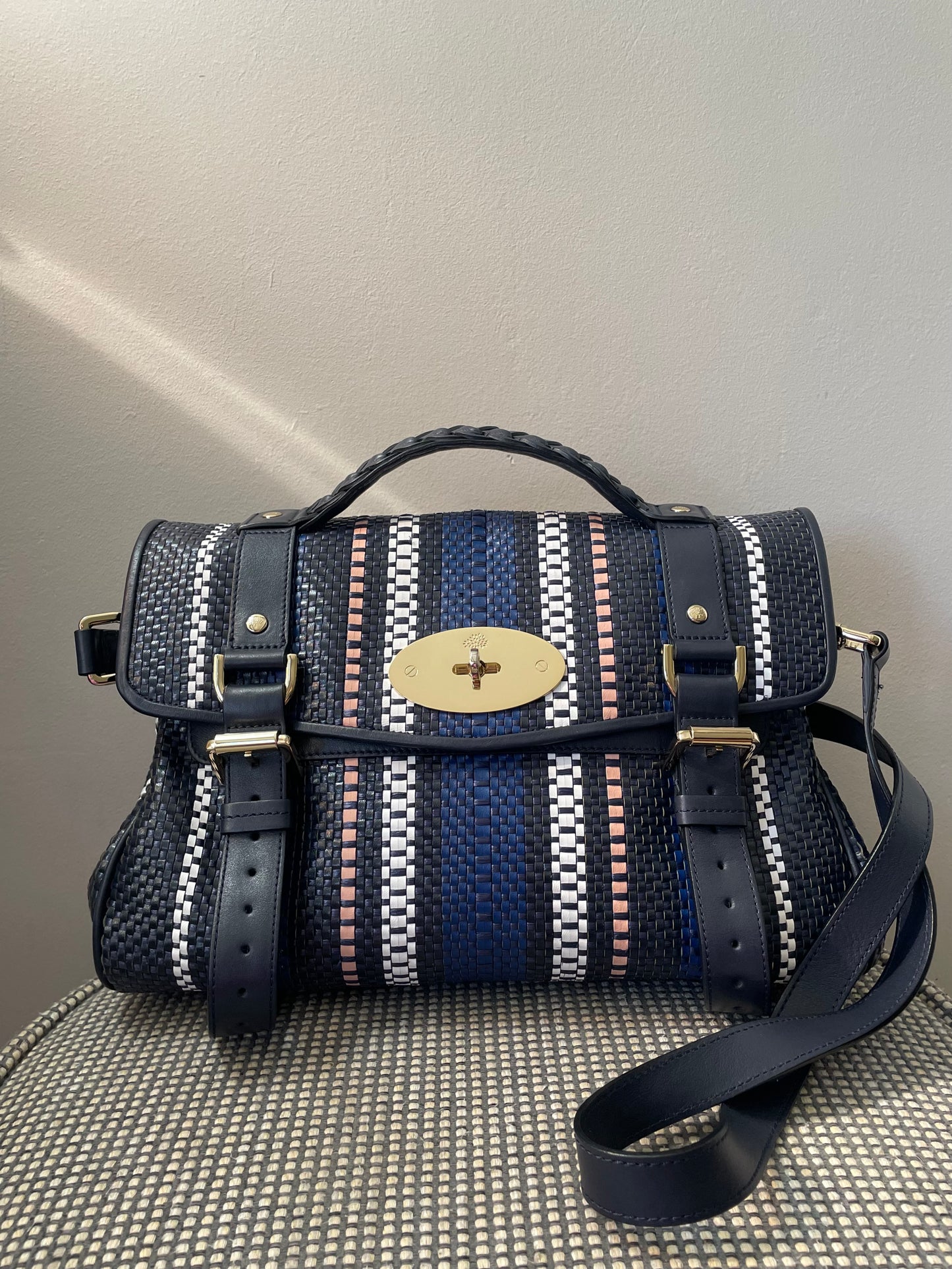 Preloved Mulberry Alexa Satchel Bag, Regular