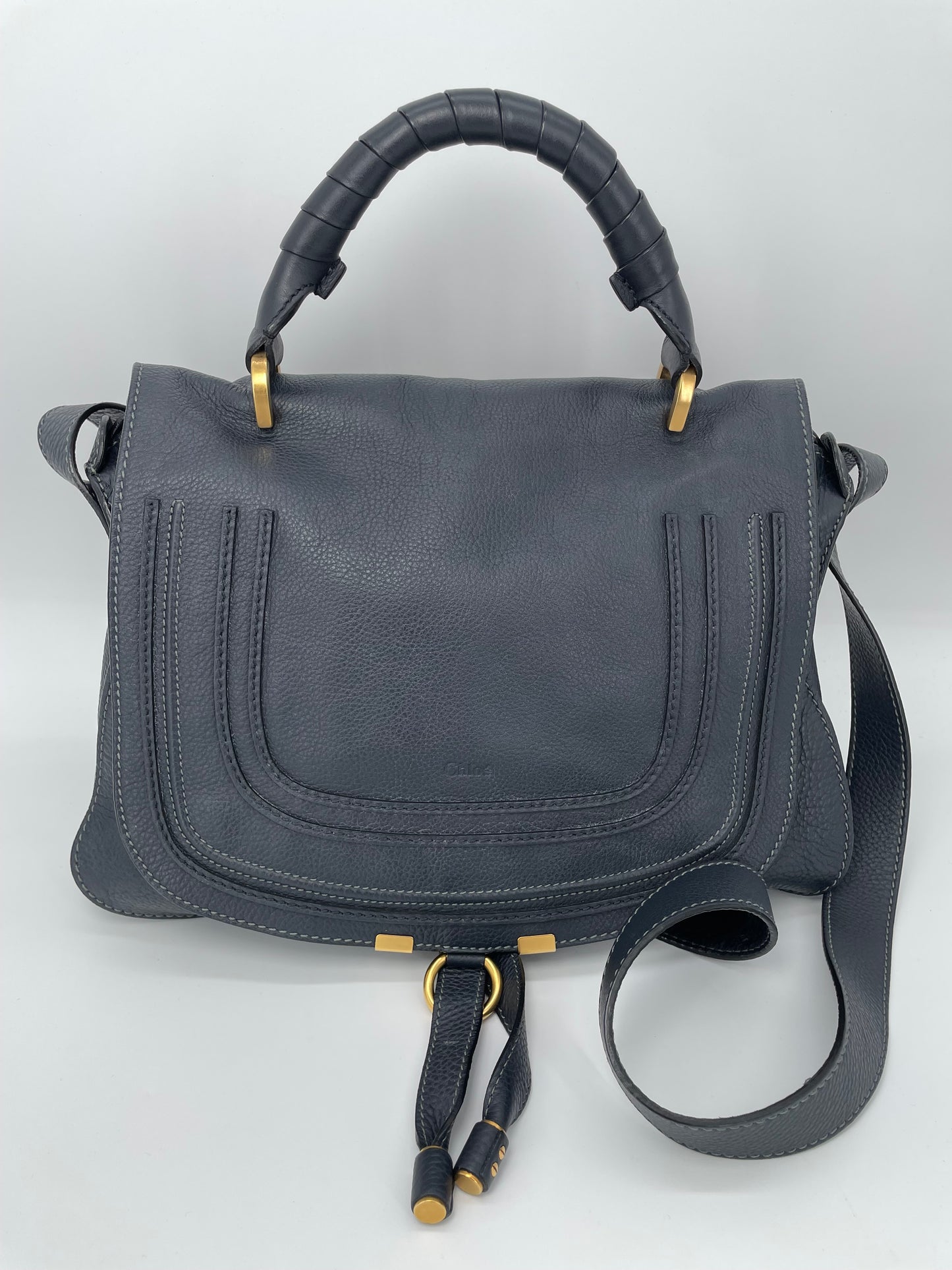 Preloved Chloe Marcie Top Handle Satchel Bag, Medium