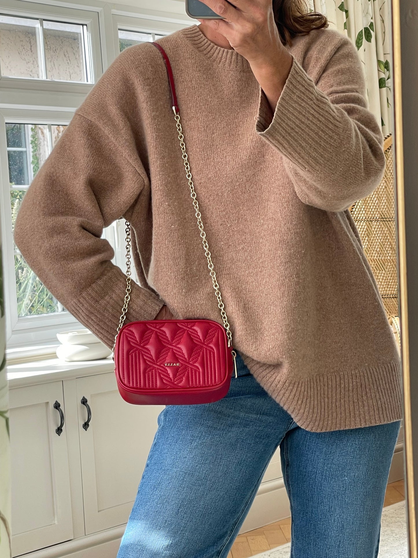 Preloved Bally Quilted Shoulder Bag